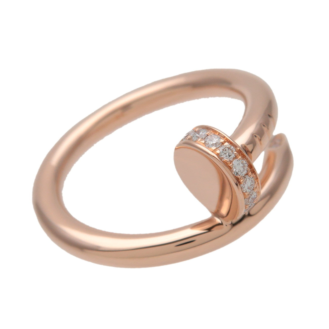 Cartier Juste un Clou Diamond Ring K18 750PG Rose Gold #52 US6.25