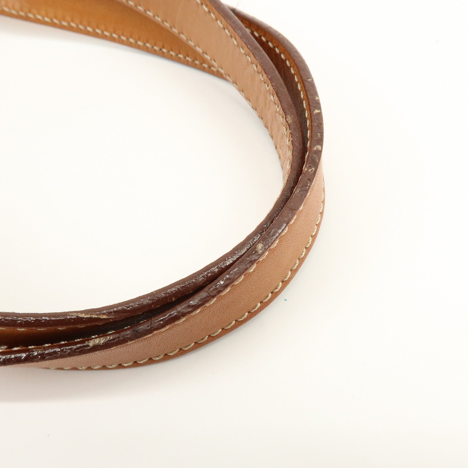 CELINE Macadam PVC Leather Shoulder Bag Hand Bag Brown
