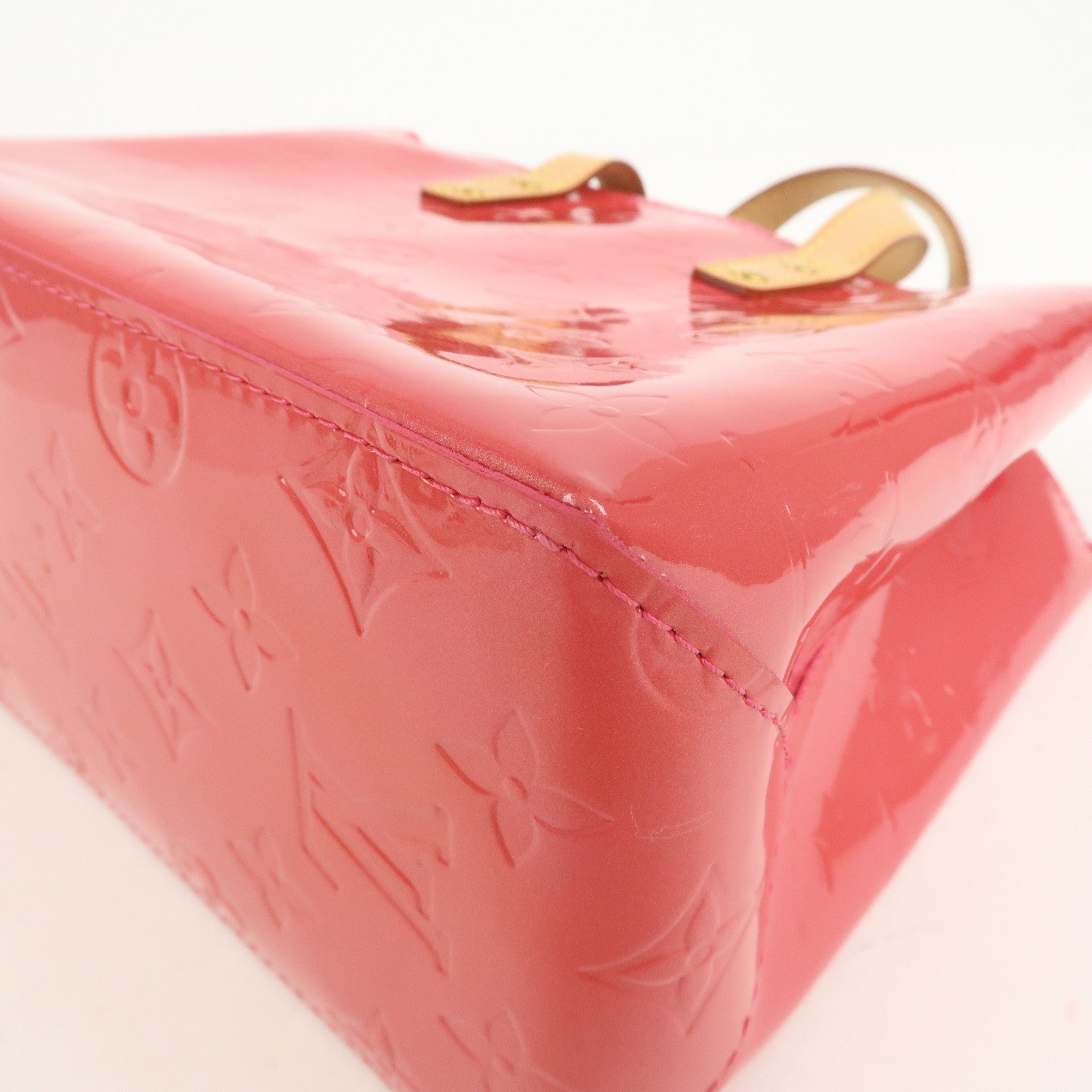 Louis Vuitton Monogram Vernis Lead PM Hand Bag Framboise M9132F