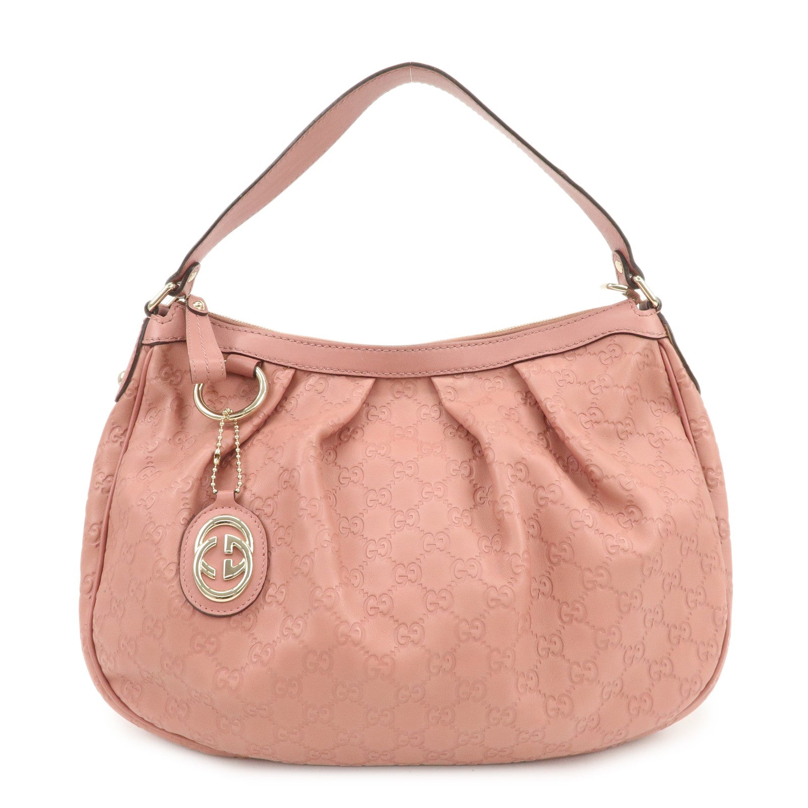 GUCCI Sukey Interlocking G Guccissima Leather Shoulder Bag 232955
