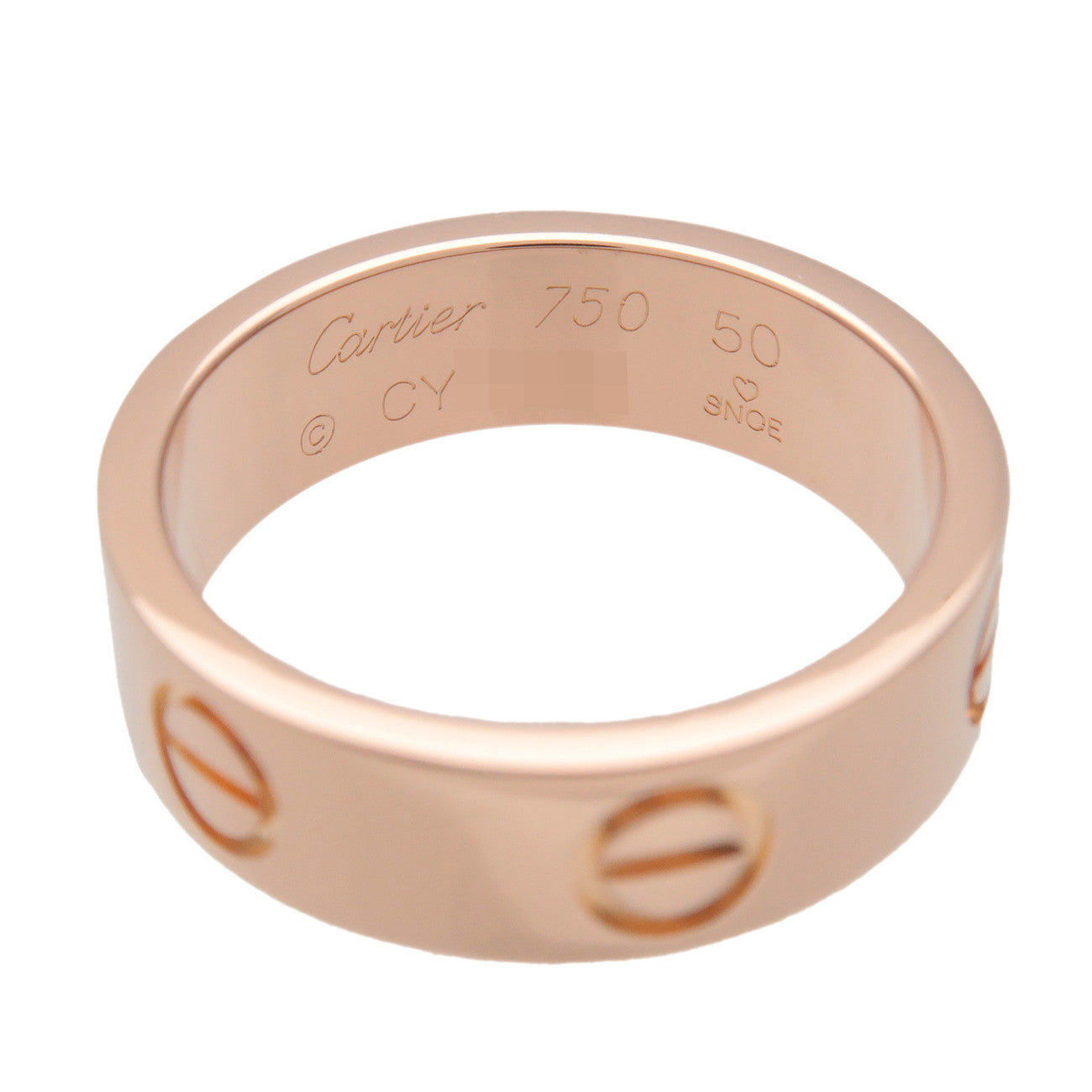Cartier Love Ring K18 750PG #50 US5.25-5.5 EU50 HK11.5