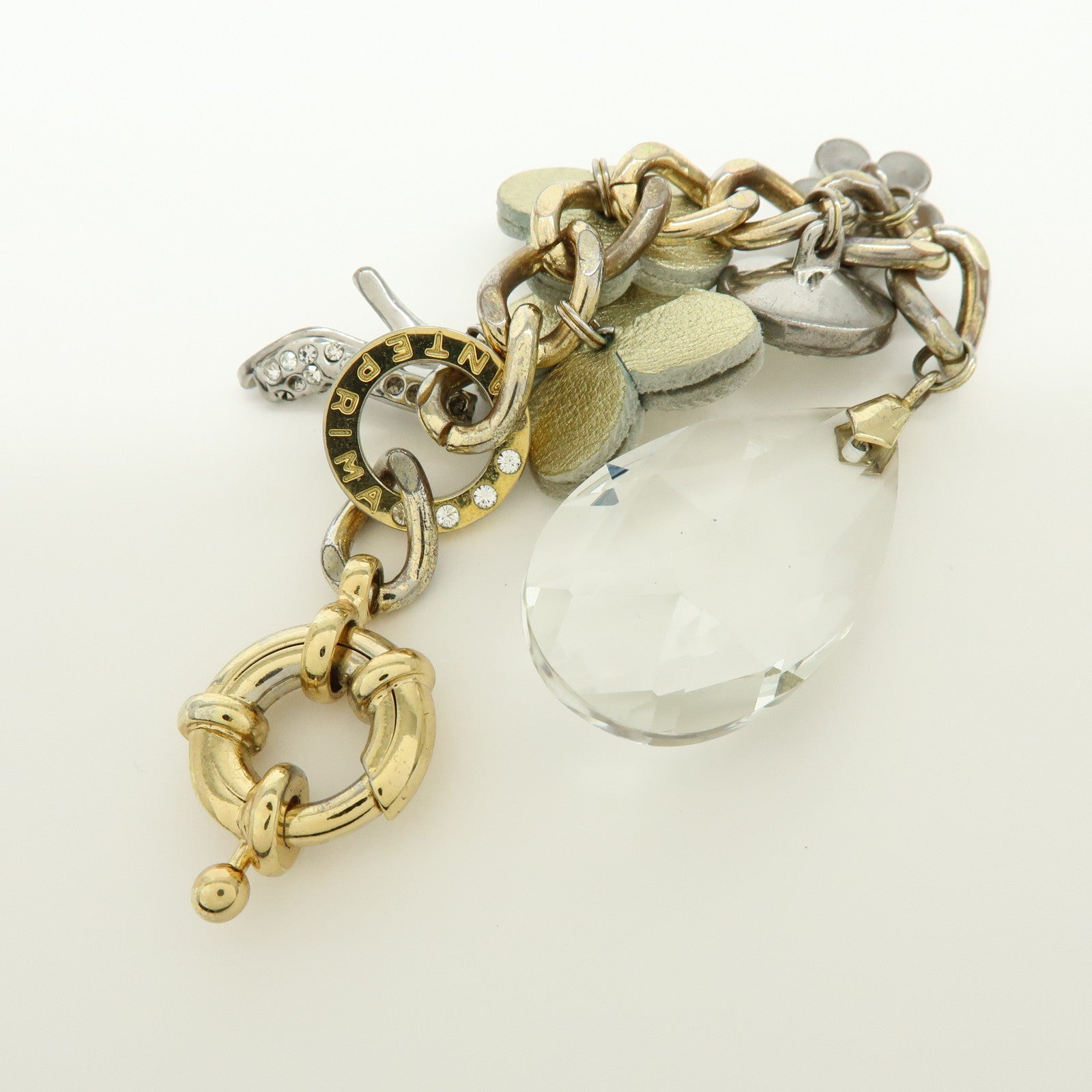 ANTEPRIMA Set of 4 PVC Wire Hand Bag Pouch Bag Charm Silver Gold