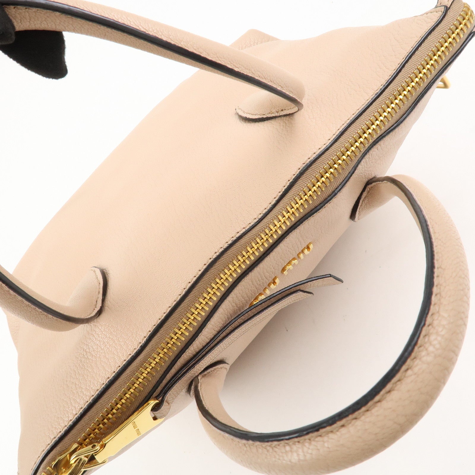 MIU MIU MADRAS 2WAY Bag Hand Bag Shoulder Bag Pink RN1016