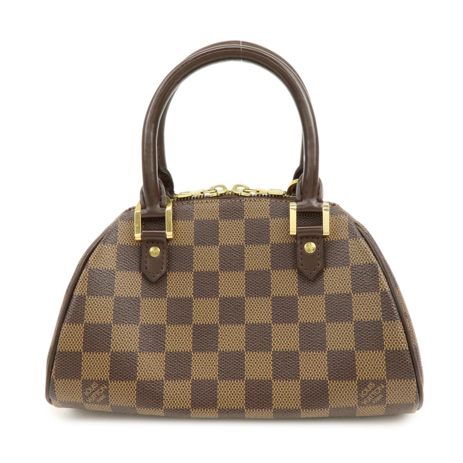 Louis Vuitton Damier Ebene Rivera Mini Hand Bag Brown N41436