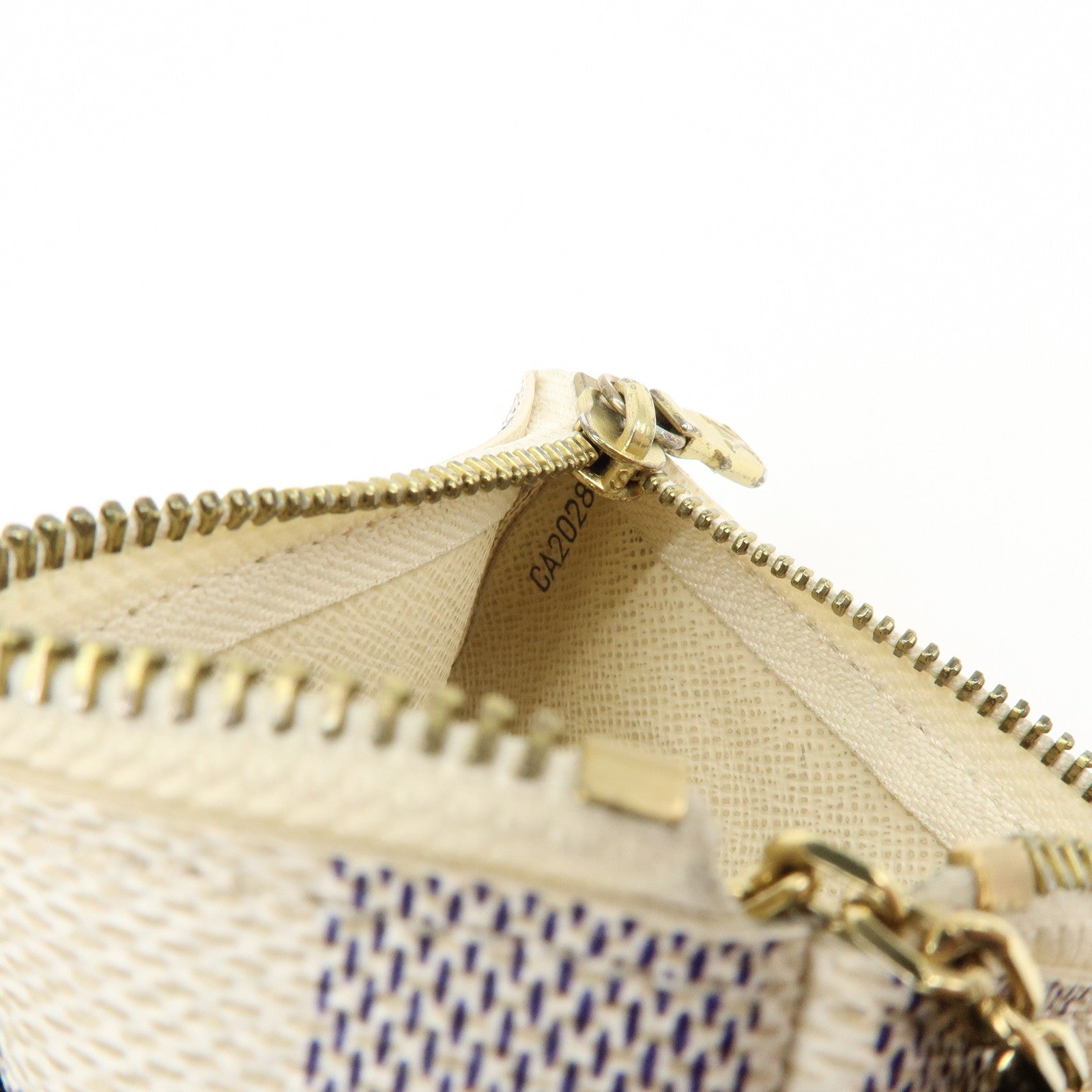 Louis Vuitton Damier Azur Pochette Cles Coin Case N62659