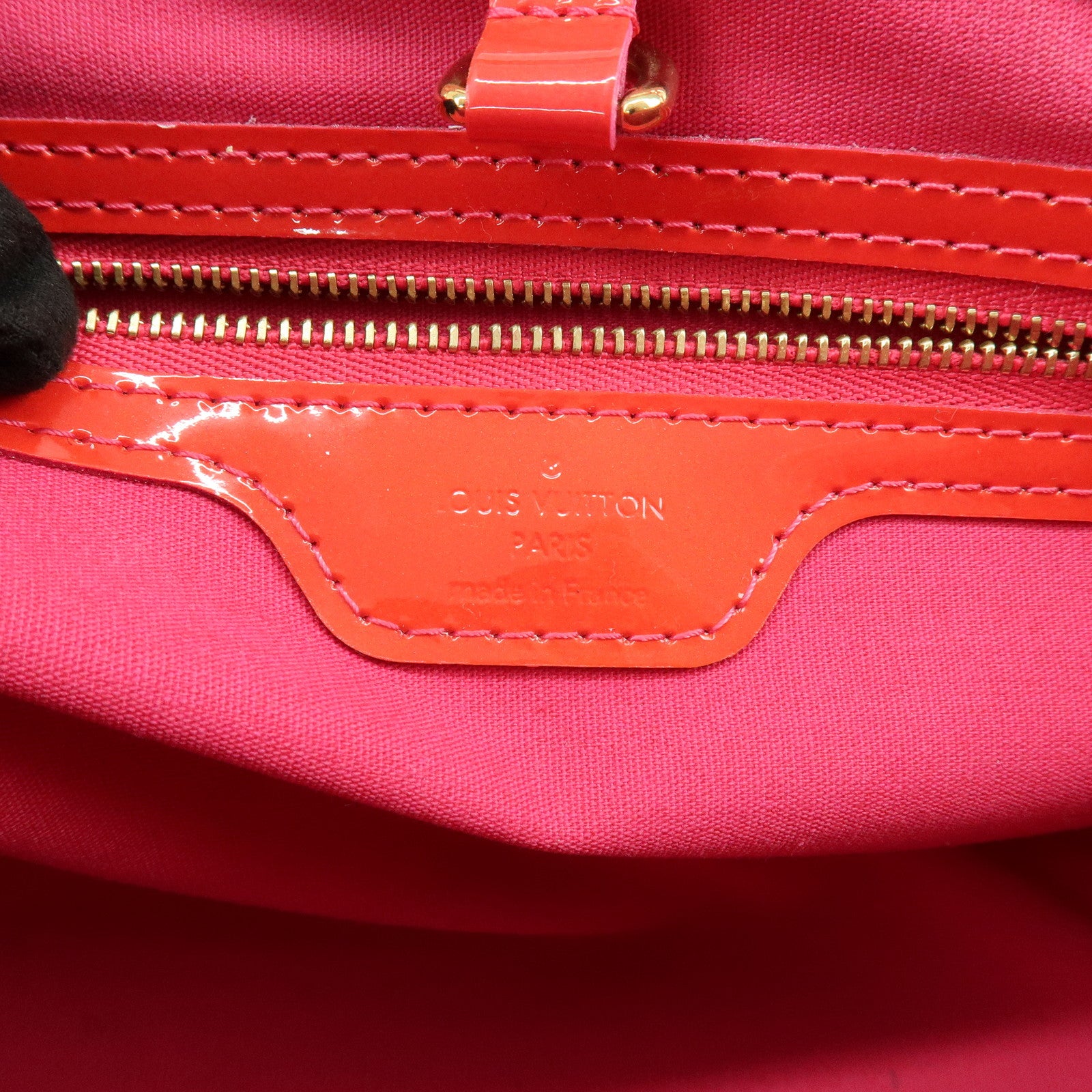 Louis Vuitton Monogram Vernis Wilshire PM Hand Bag Rose Pop M93643