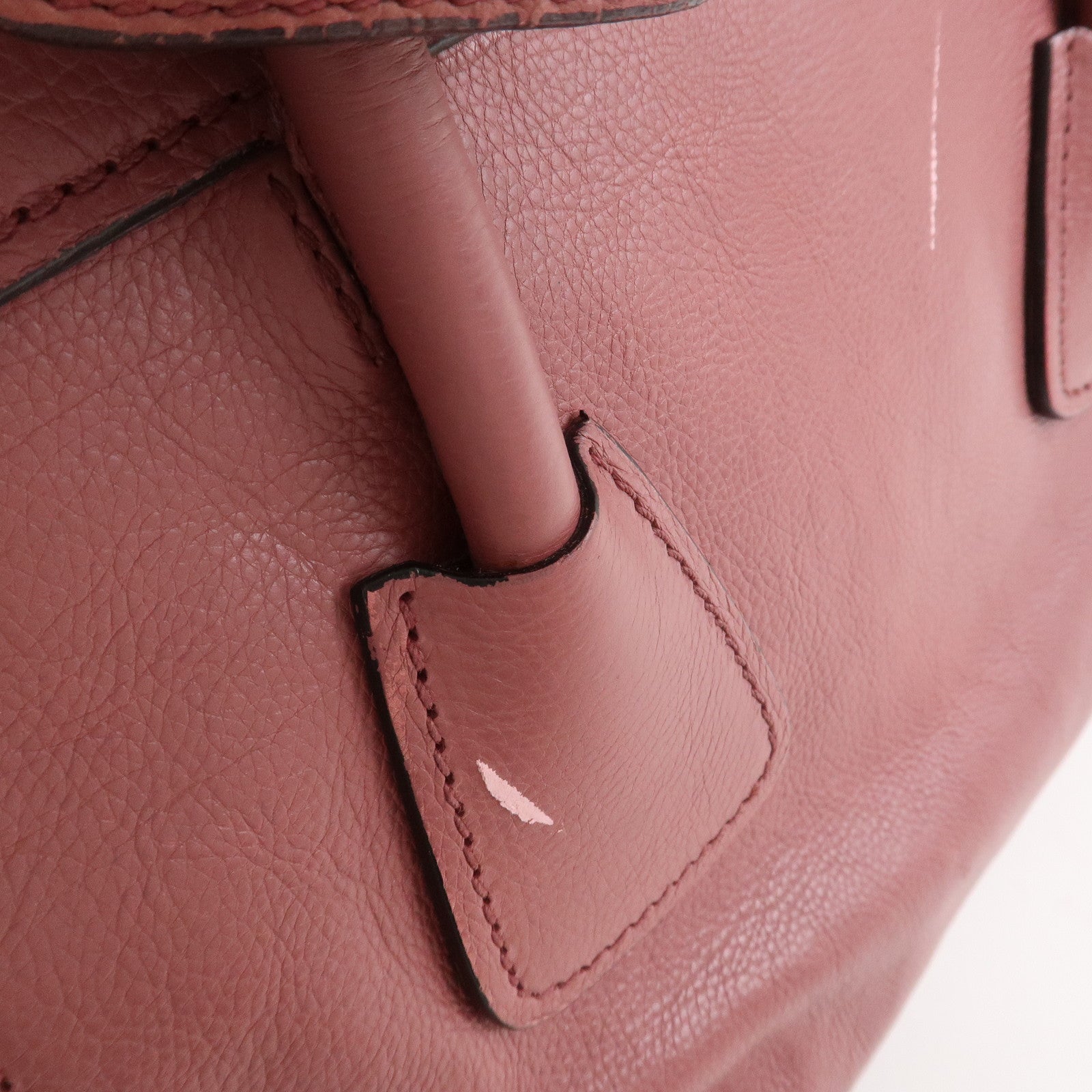 PRADA Logo Leather 2Way Bag Hand Bag Shoulder Bag Pink BN2665