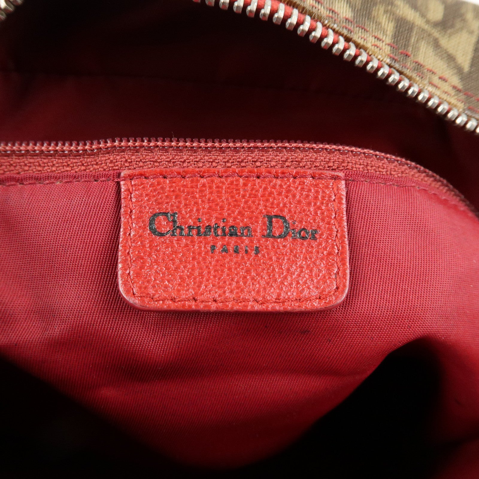 Christian Dior Rasta Trotter PVC Leather Shoulder Bag Brown