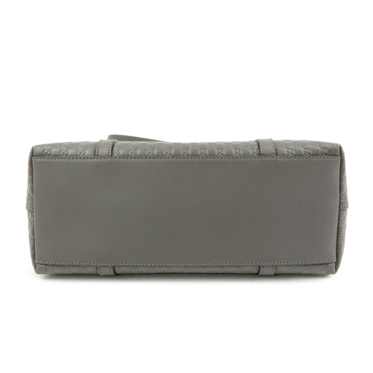 GUCCI Microguccissima Leather 2Way Bag Hand Bag Grey 449656