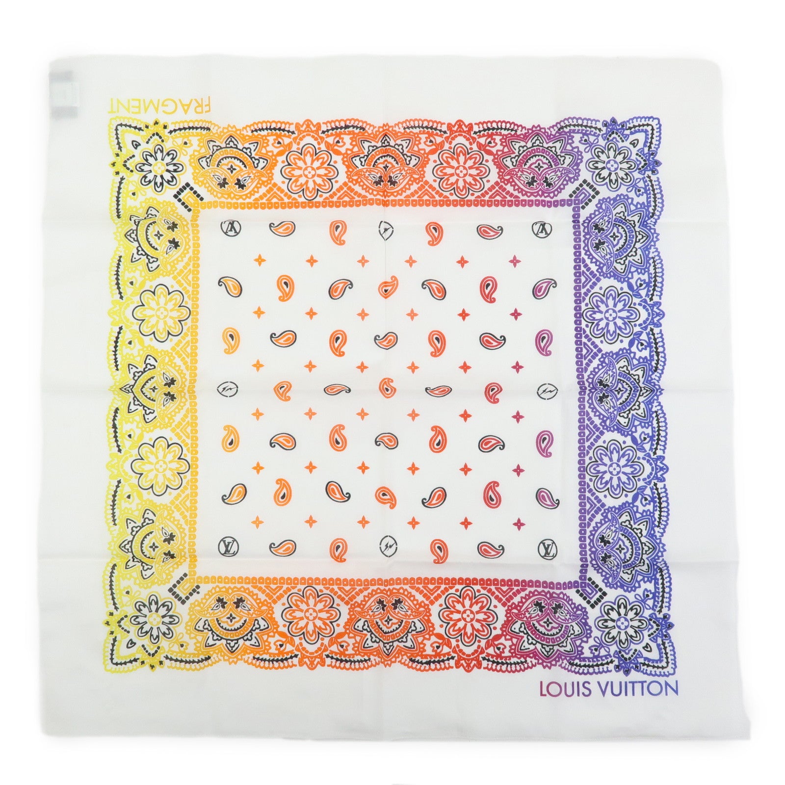 Louis Vuitton Cotton100% FRAGMENT DESIGN Scarf Bandana M73745