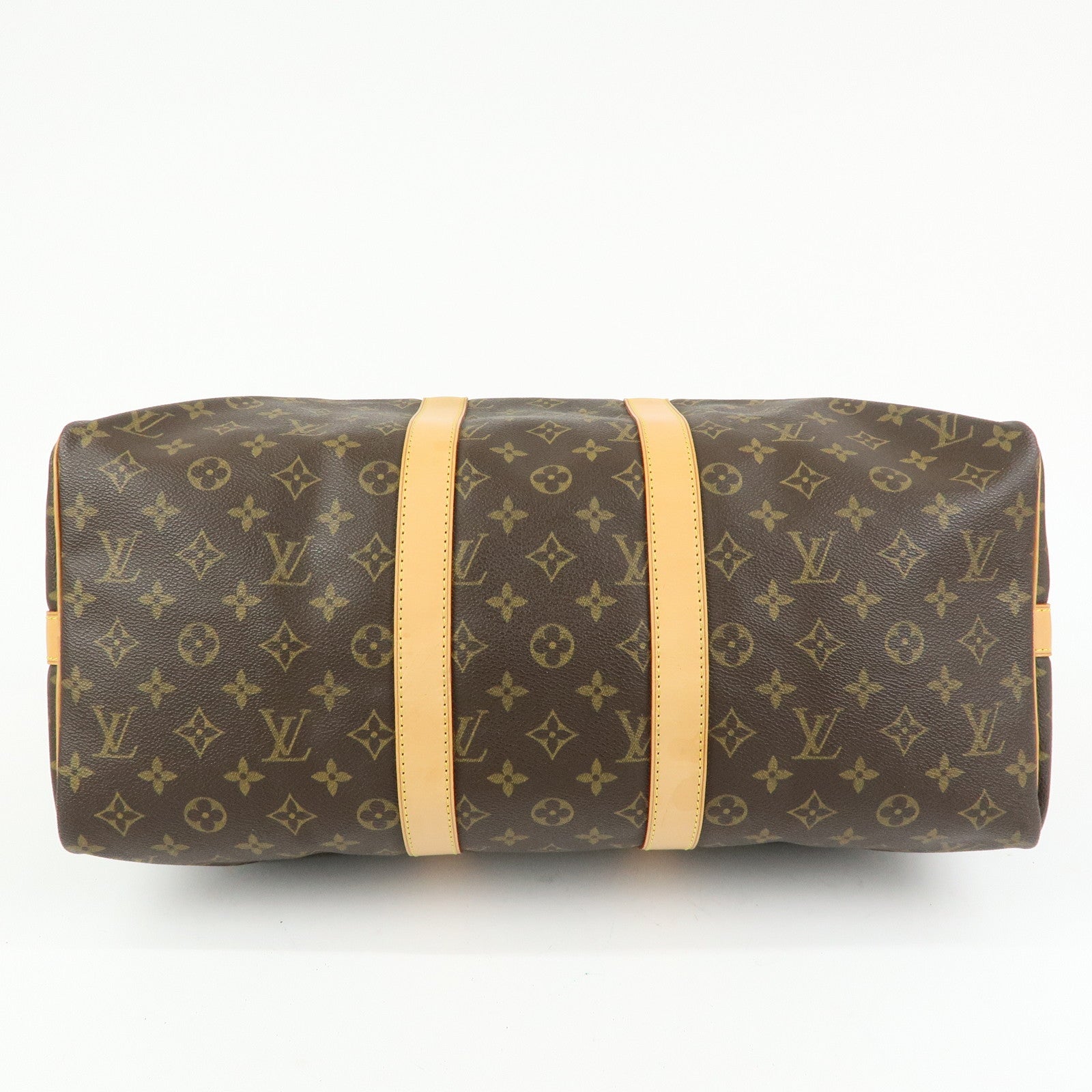Louis Vuitton Monogram Keep All Bandouliere 45 Boston Bag M41418