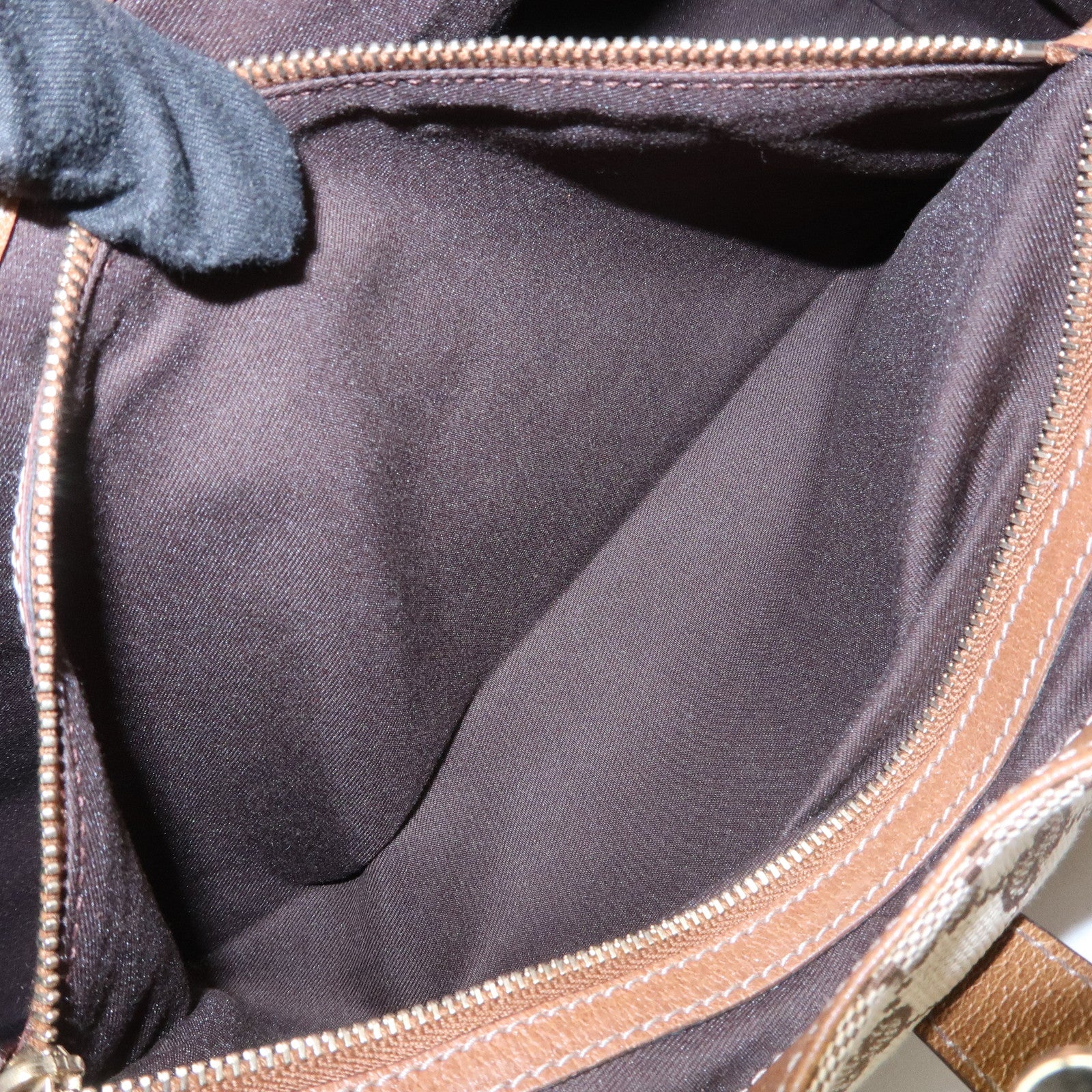 GUCCI New Jackie GG Monogram Canvas Leather Shoulder Bag 124404