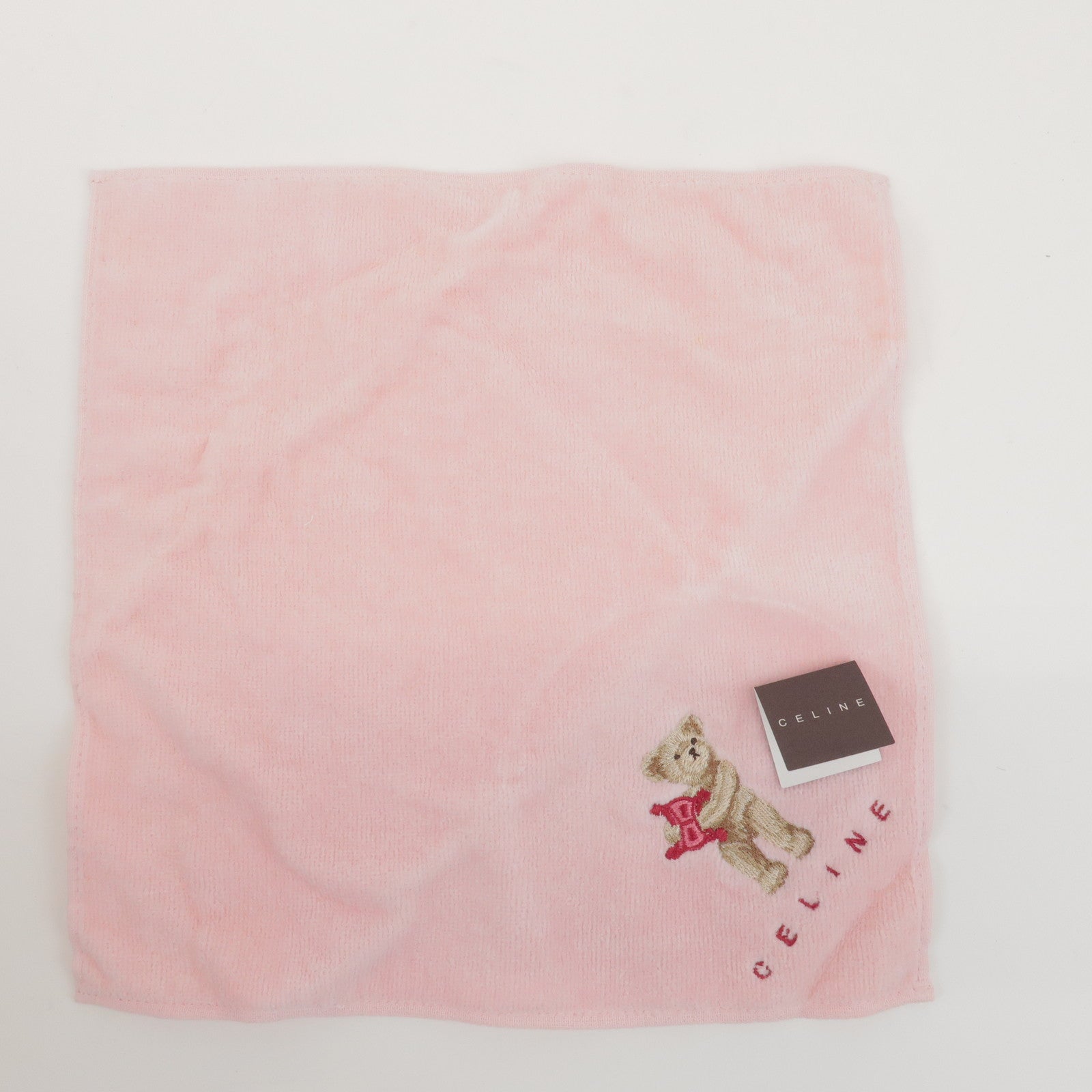 CELINE C Macadam Teddy Bear and Cotton Towel Set Gift Box Pink