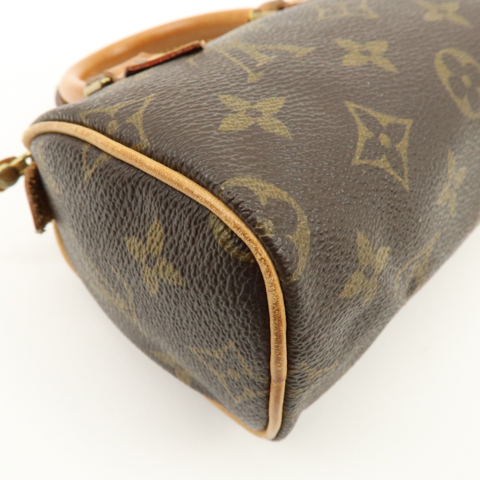 Louis Vuitton Monogram Mini Speedy Hand Bag Brown M41534