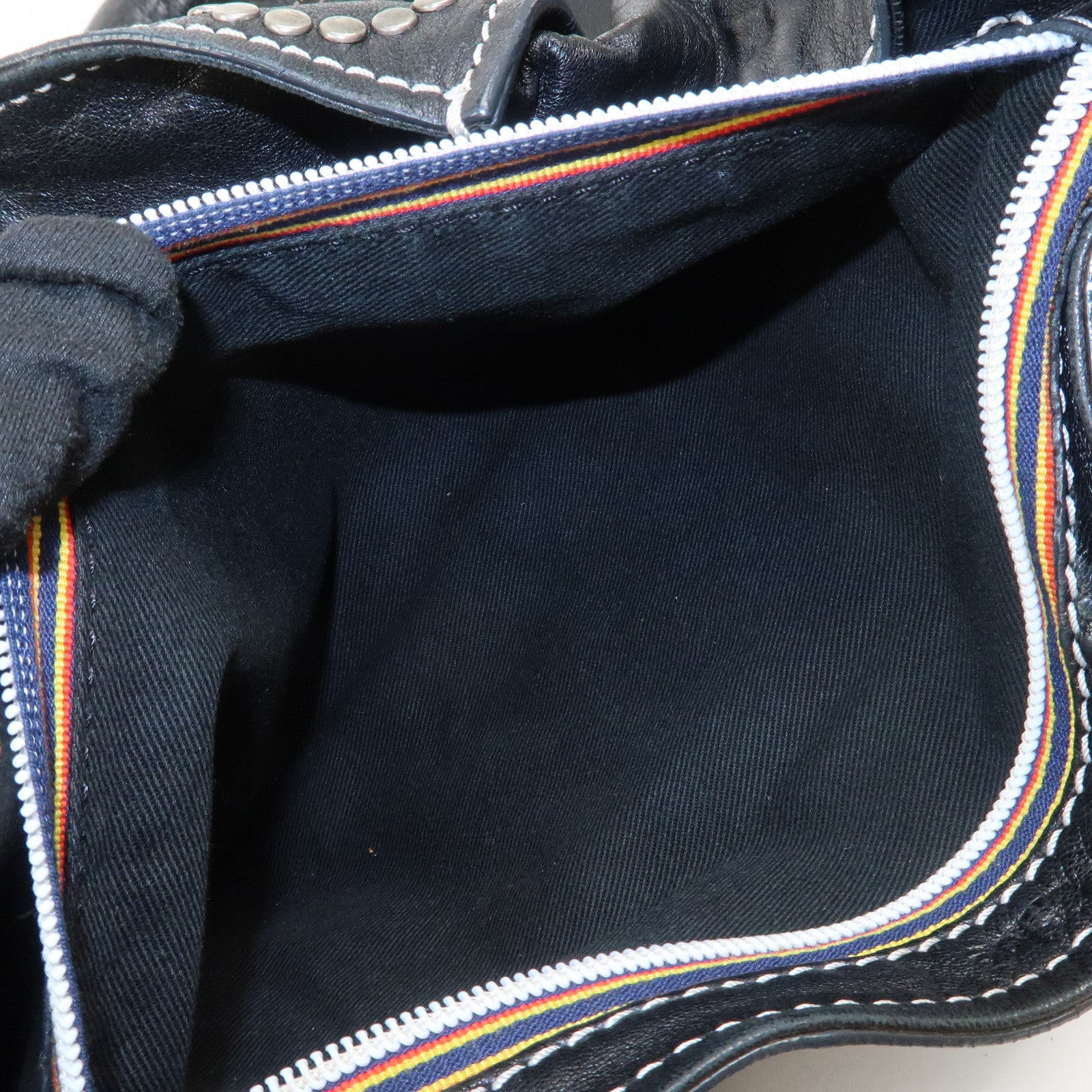 Chloe Patsy Leather Tote Bag Shoulder Bag Studs Black