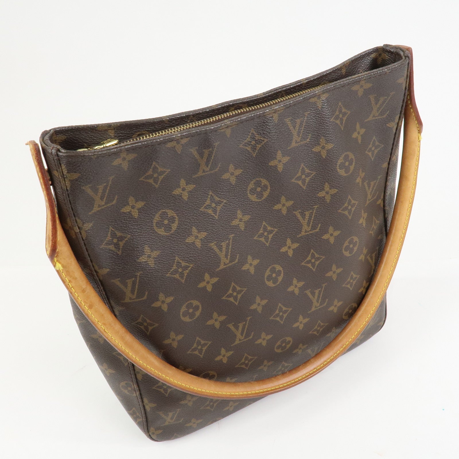 Louis Vuitton Monogram Looping GM Shoulder Bag Brown M51145