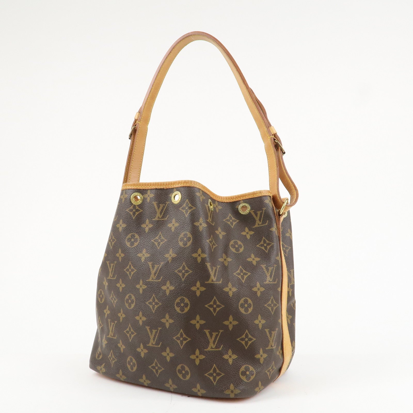 Louis Vuitton Monogram Petit Noe Shoulder Bag Brown M42226 Used