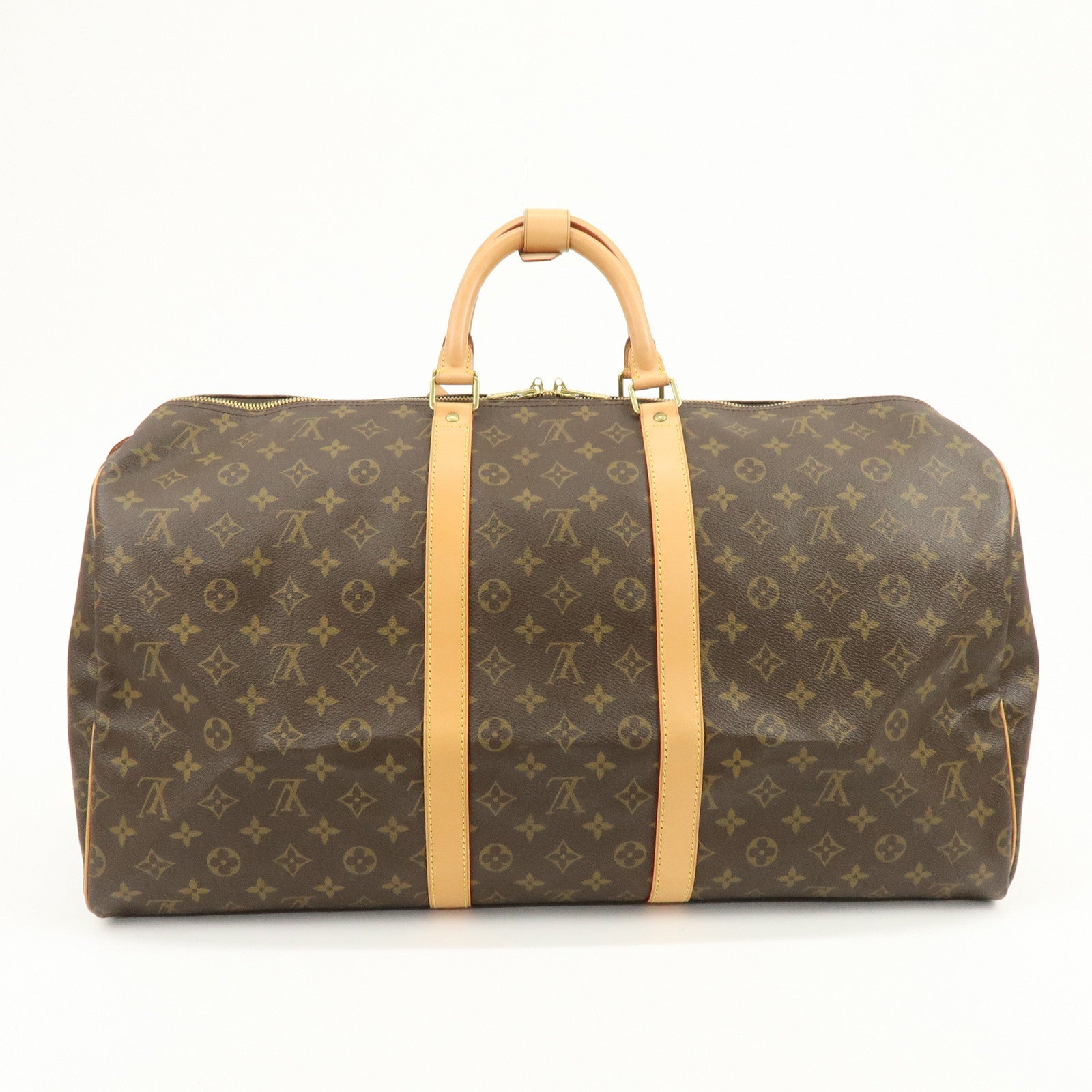 Louis Vuitton Monogram Keep All 55 Boston Bag Brown M41424