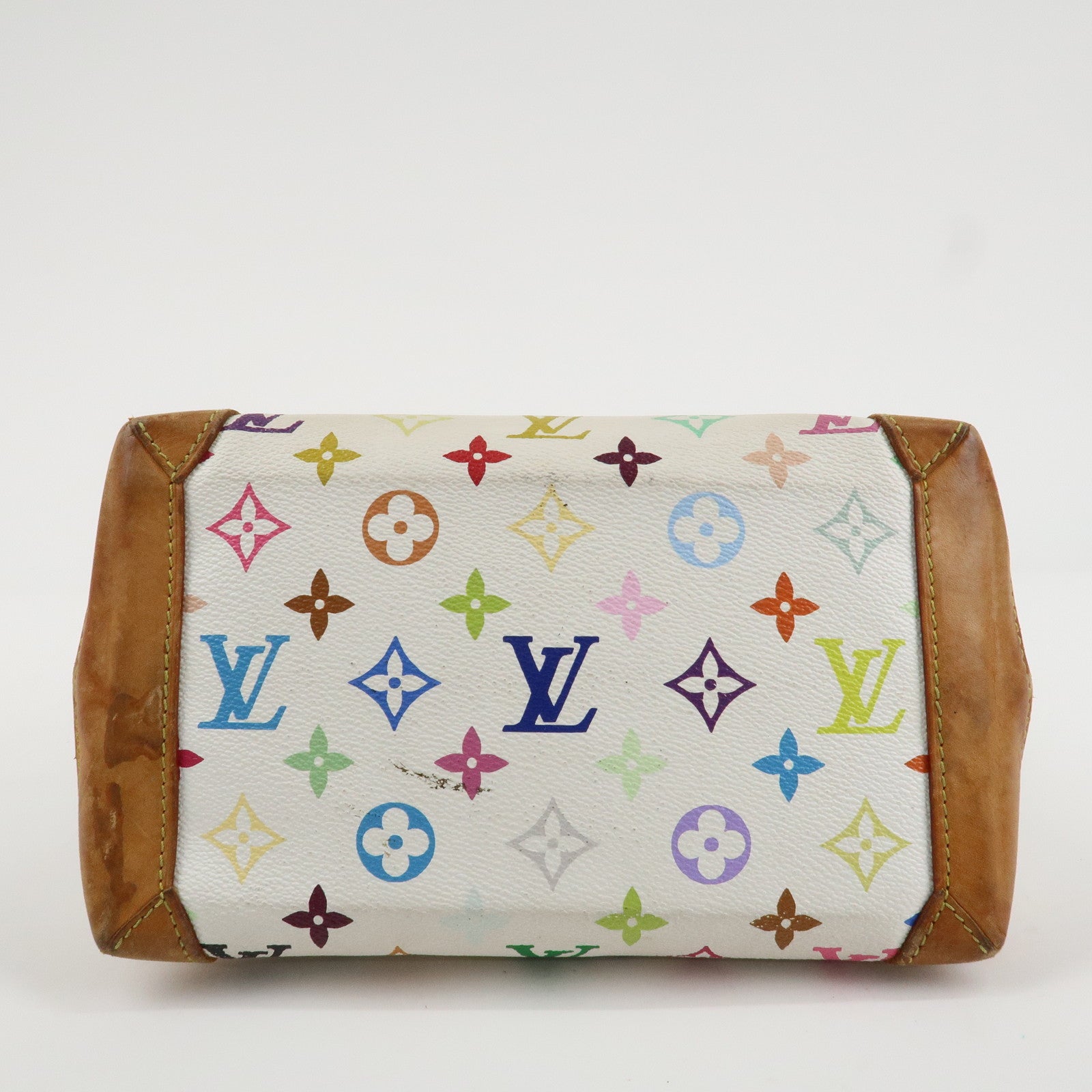 Louis Vuitton Monogram Multicolor Audra Hand Bag Blanc M40047 Used