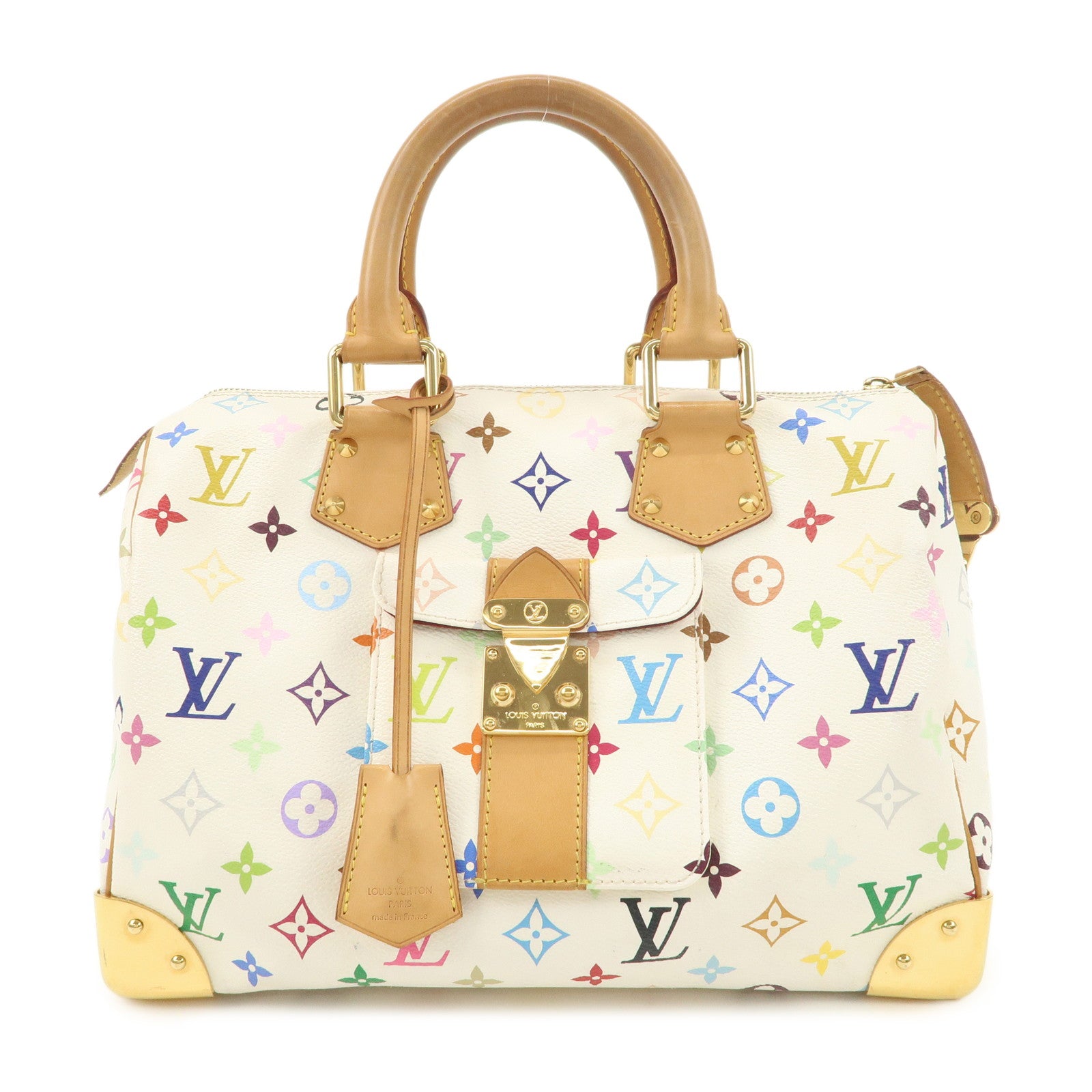 Louis Vuitton Monogram Multicolor Hand Bag Blanc M92643