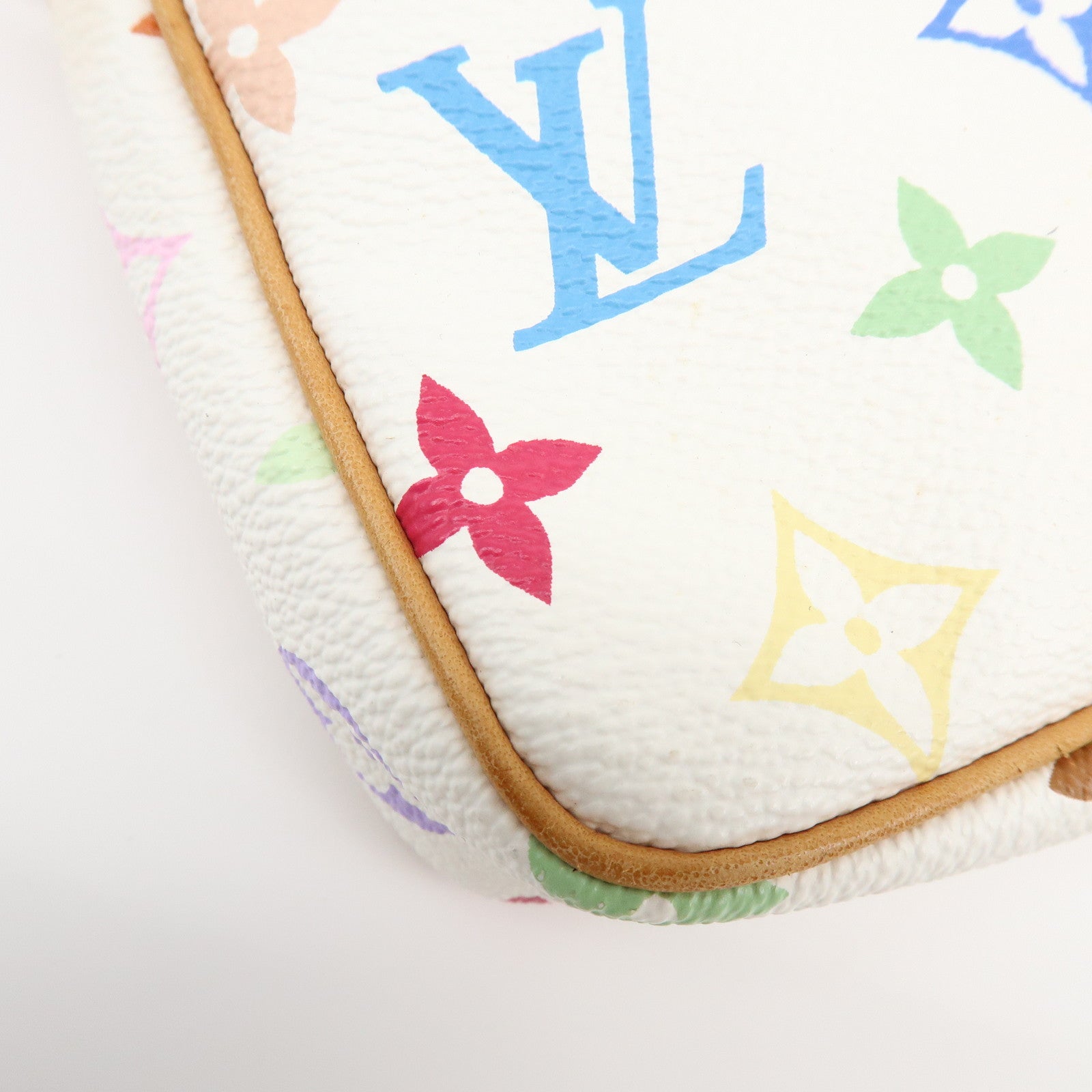 Louis Vuitton Monogram Multicolor Pochette Accessoires Blanc M92649