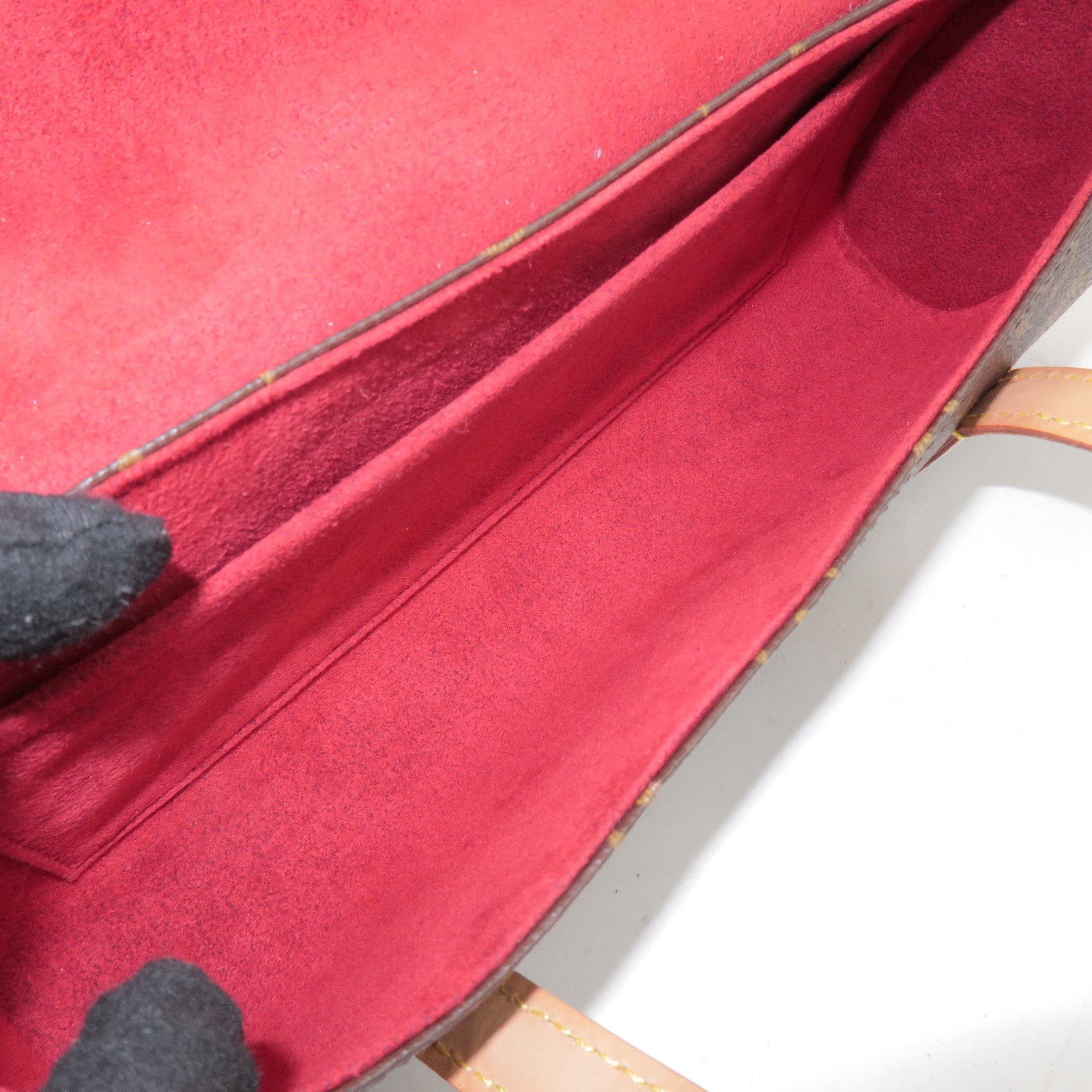 Louis Vuitton Monogram Sonatine Hand Bag Brown M51902