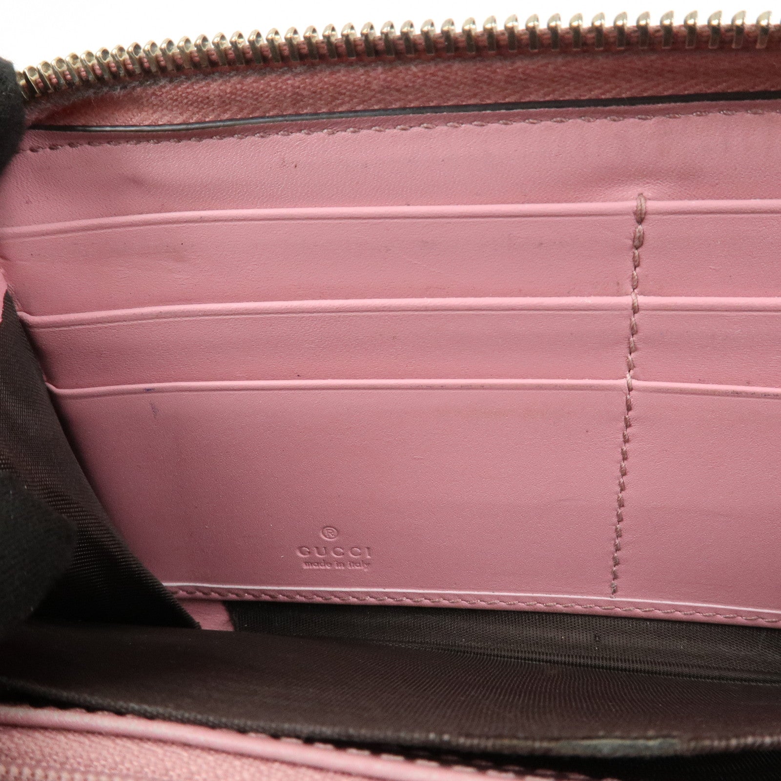 GUCCI Micro Guccissima Guccissima Set of 2 Long Wallet Pink Beige Pink