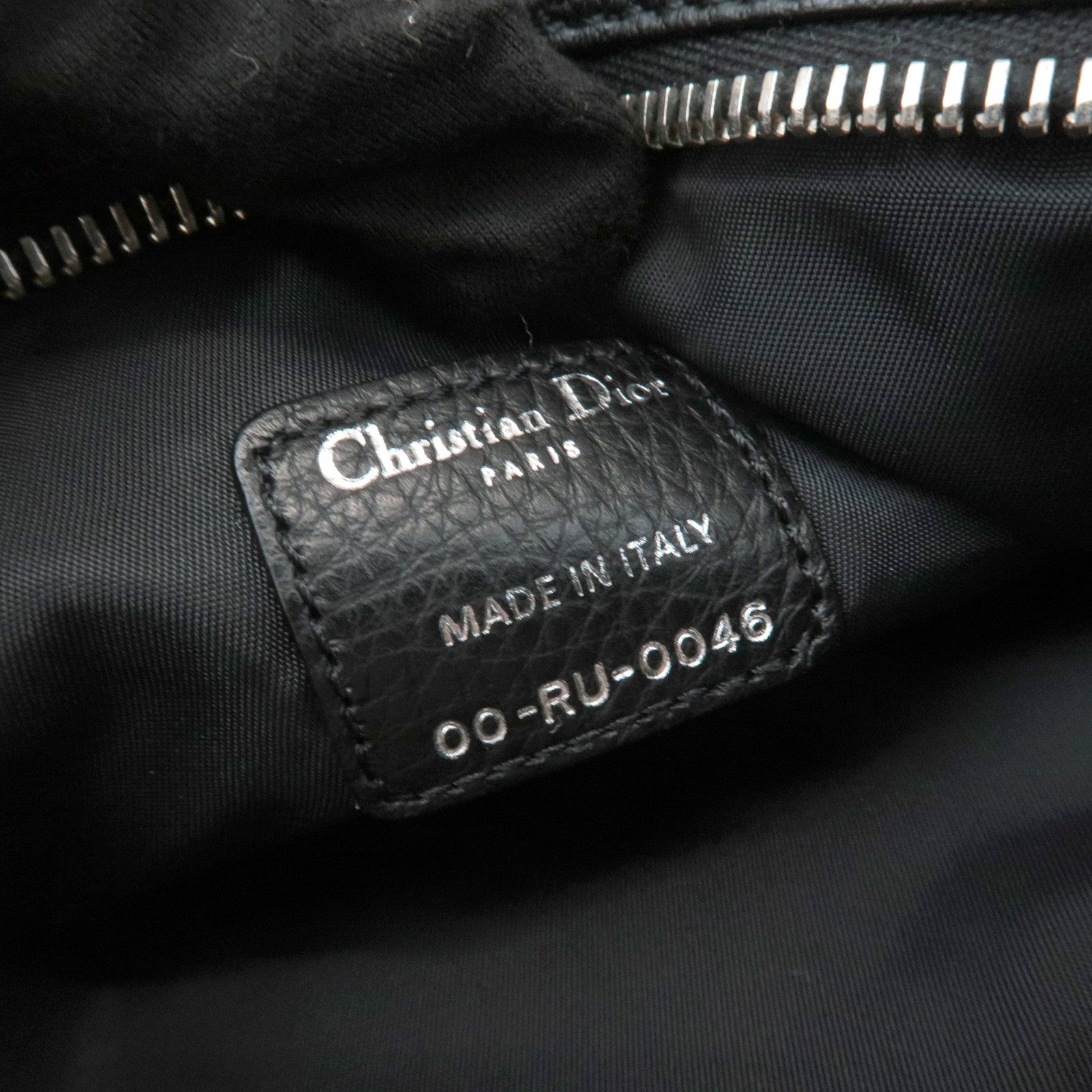 Christian Dior Trotter Street Chic Leather Canvas Shoulder Bag Used