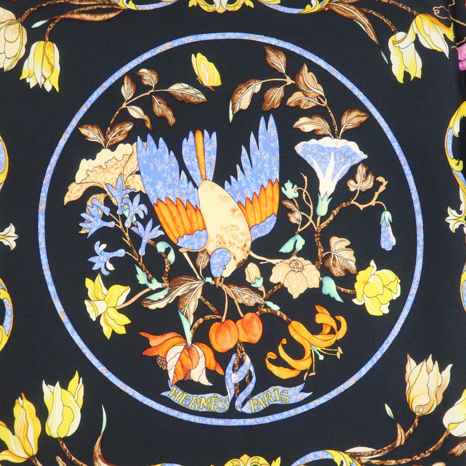 HERMES Carre 90 Silk 100% Scarf PIERRES D' ORIENT ET D' OCCIDENT