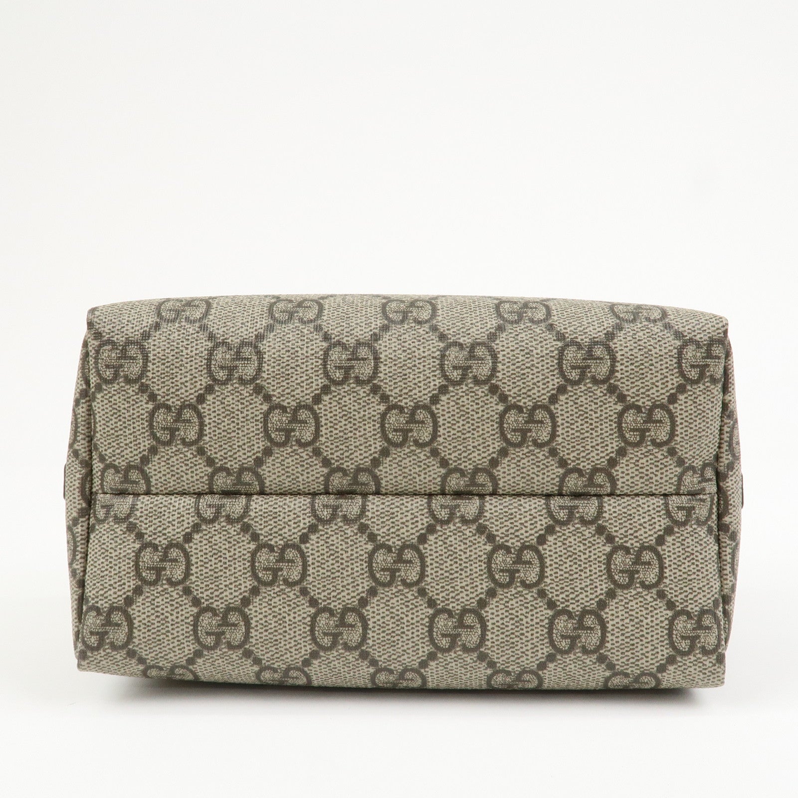 GUCCI GG Marmont GG Supreme Cosmetic Pouch Beige Brown 548393