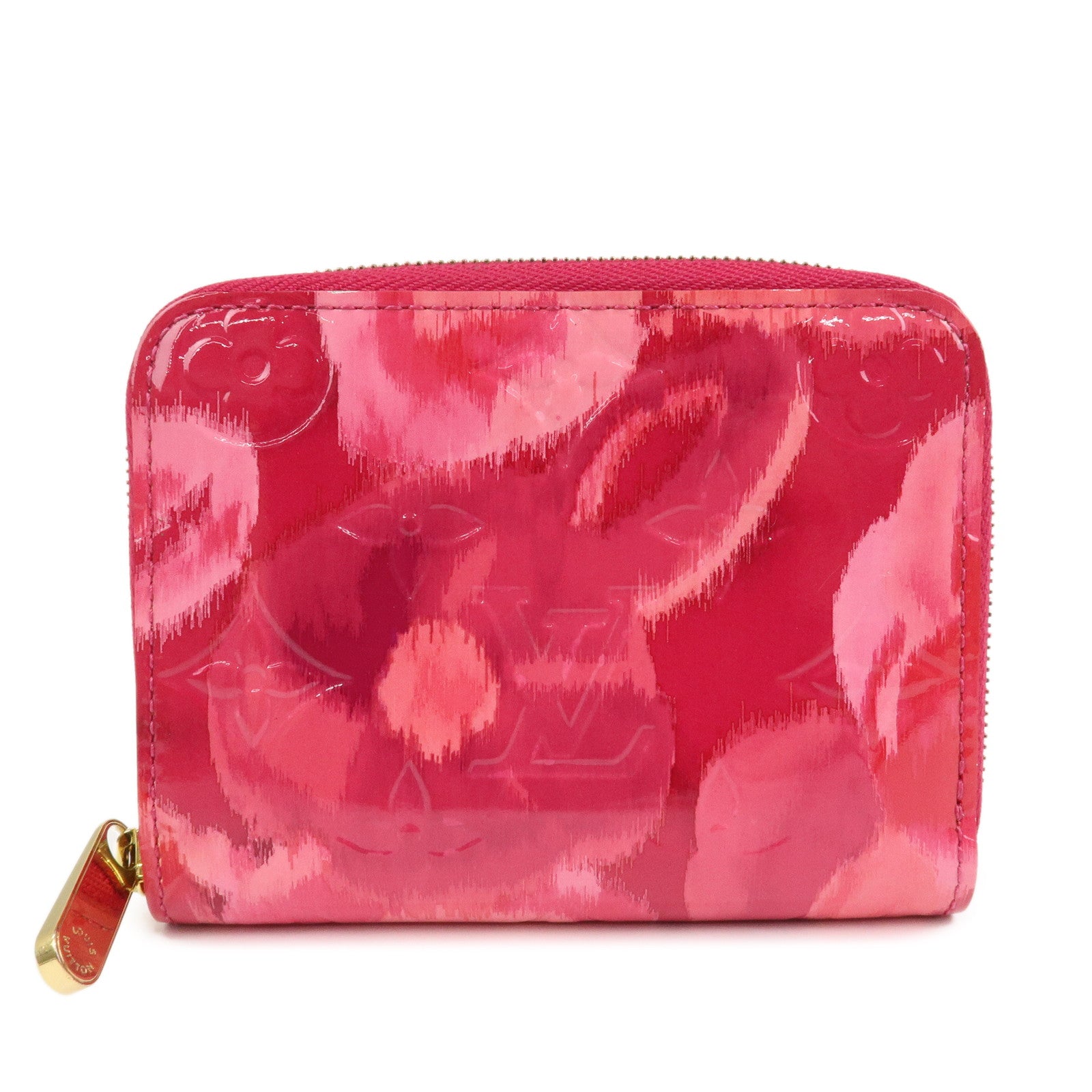 Louis Vuitton Monogram Vernis Flower Ikat Zippy Wallet Rose M90030