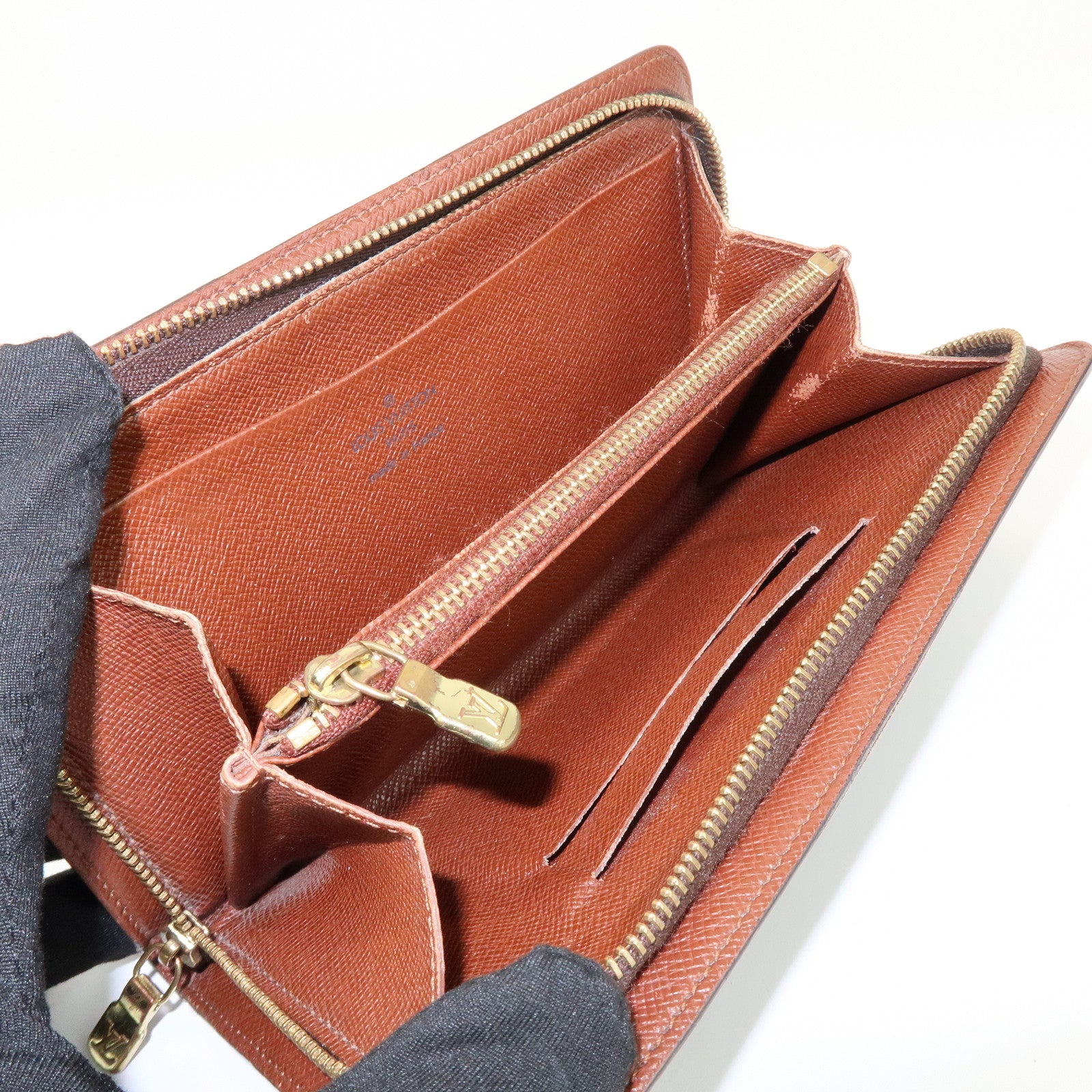 Louis Vuitton Monogram Set of 2 Long Wallets Brown M61727/M61723