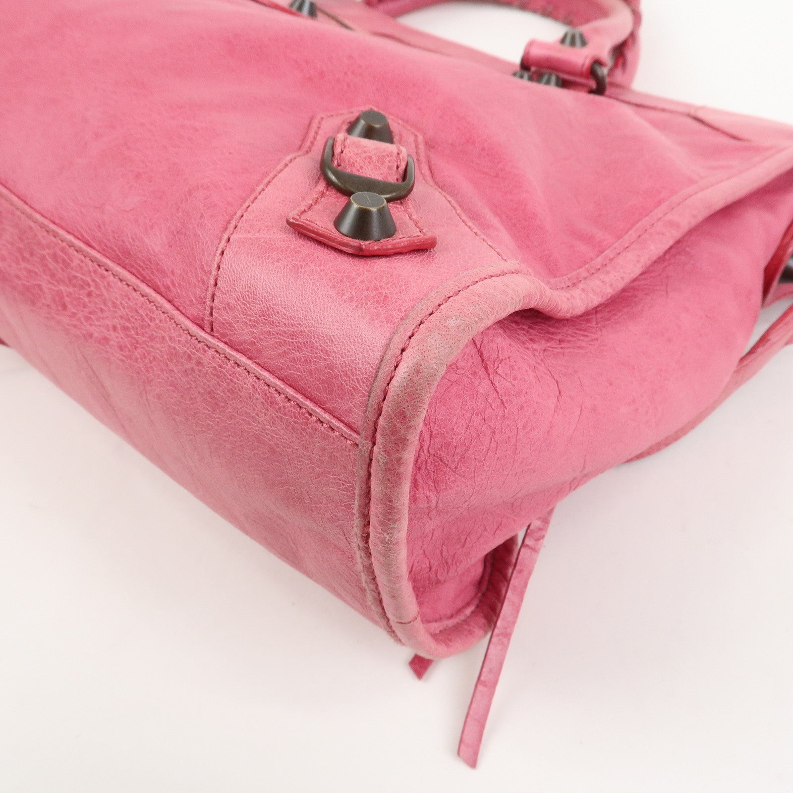 BALENCIAGA The City Leather 2Way Bag Hand Bag Shoulder Bag 115748