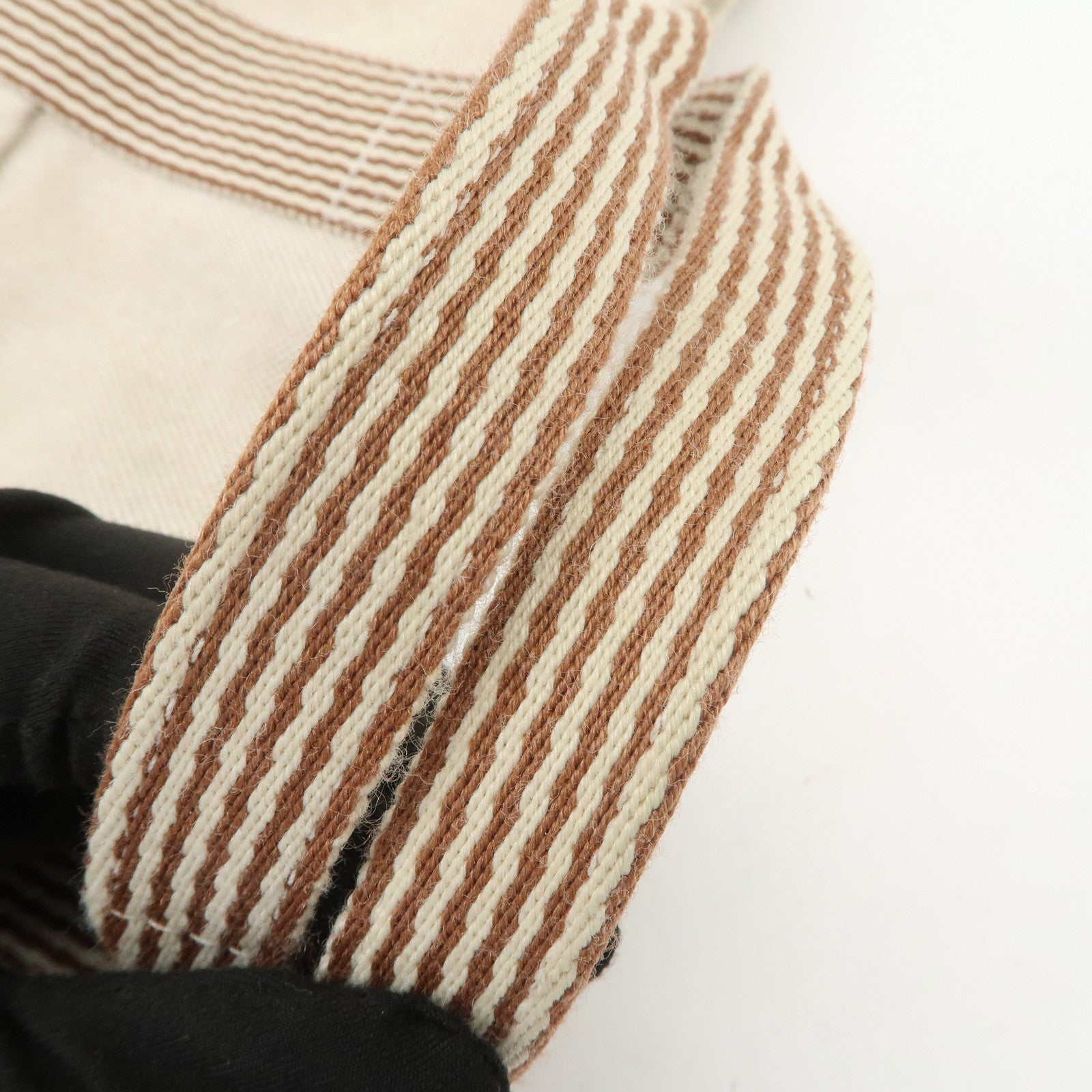 HERMES New Fourre Tout Toile Ash Tote Bag Hand Bag Beige