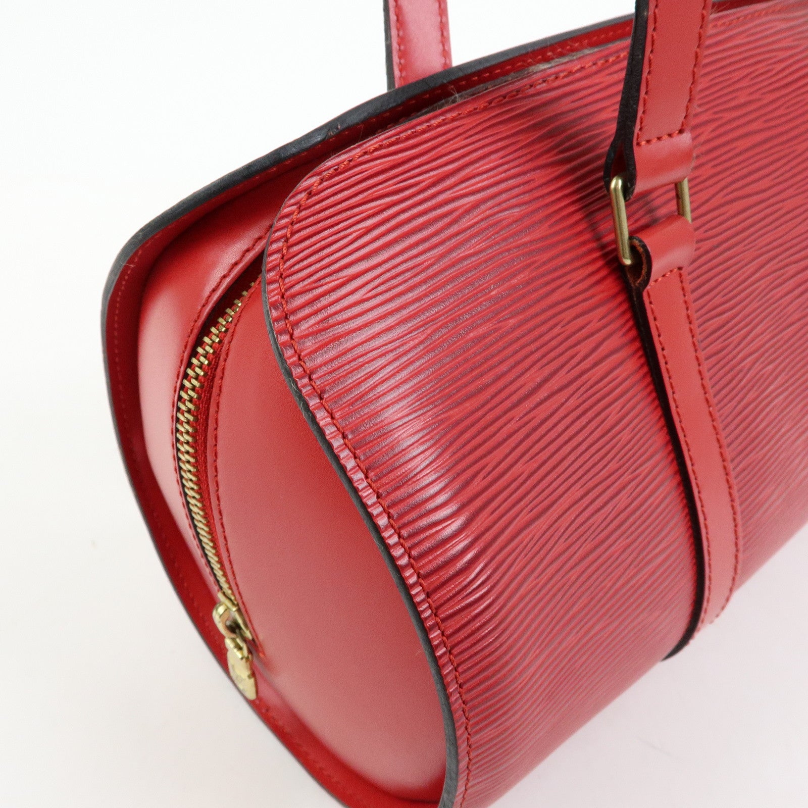 Louis Vuitton Epi Soufflot Hand Bag Castillian Red M52227