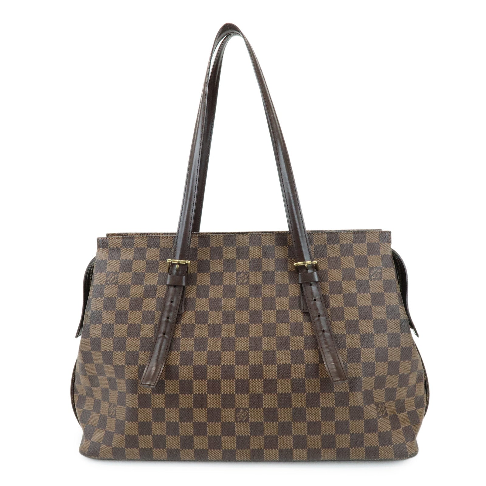 Louis Vuitton Damier Ebene Chelsea Canvas Shoulder Bag N51119