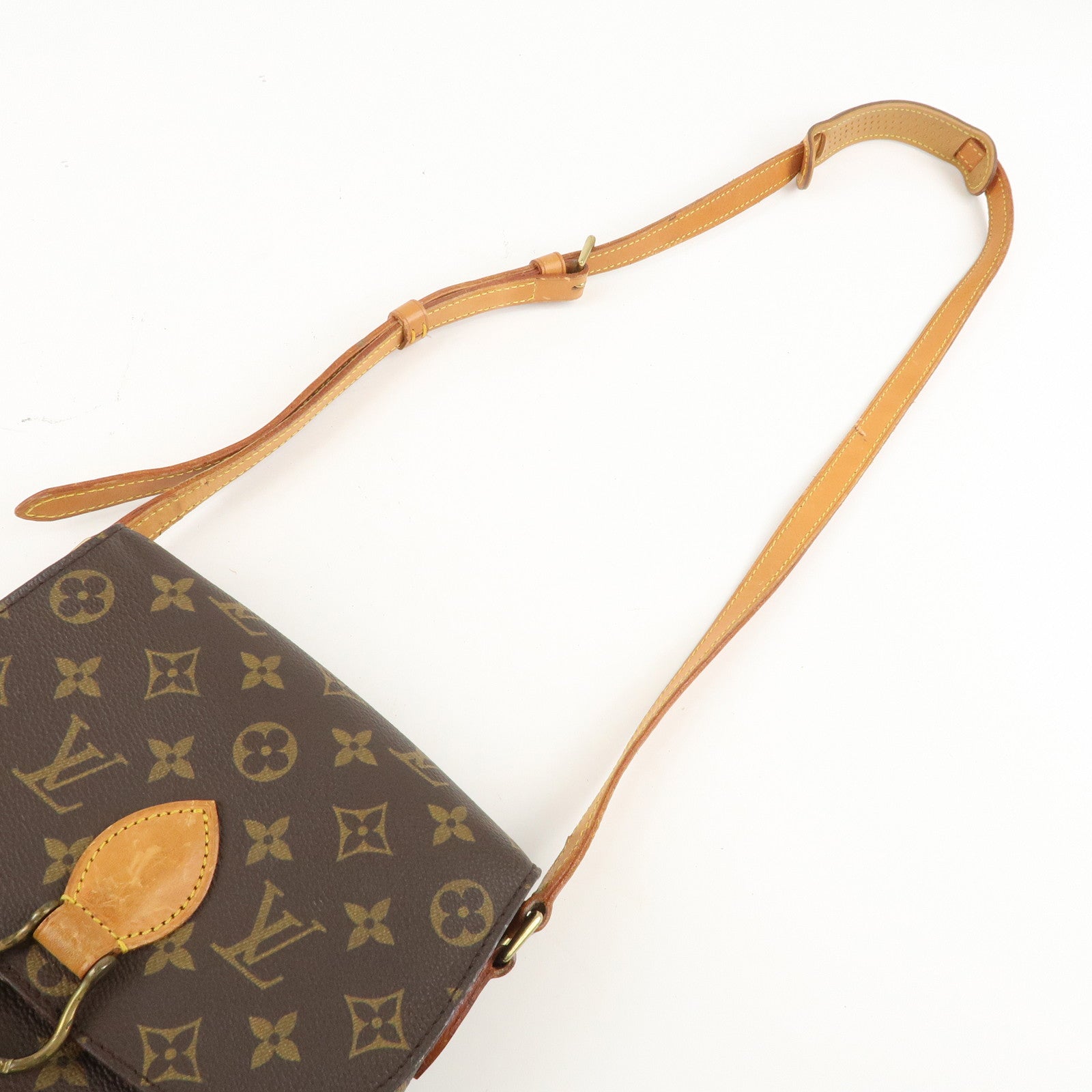Louis Vuitton Monogram Saint Cloud MM Shoulder Bag Brown M51243 Used