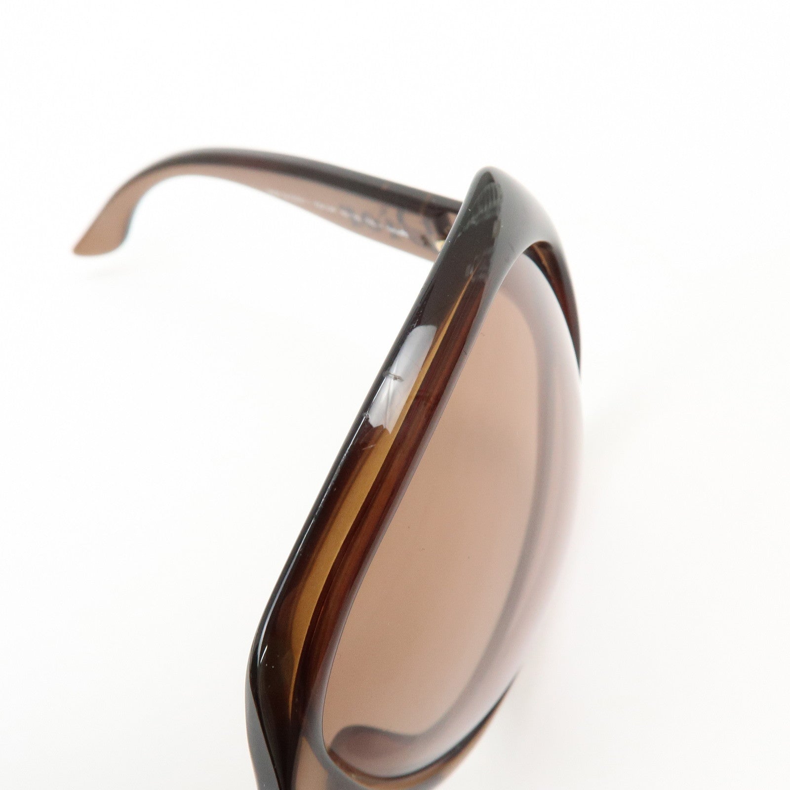 Christian Dior Glossy1 Plastic Sunglasses 62□20 120 Brown