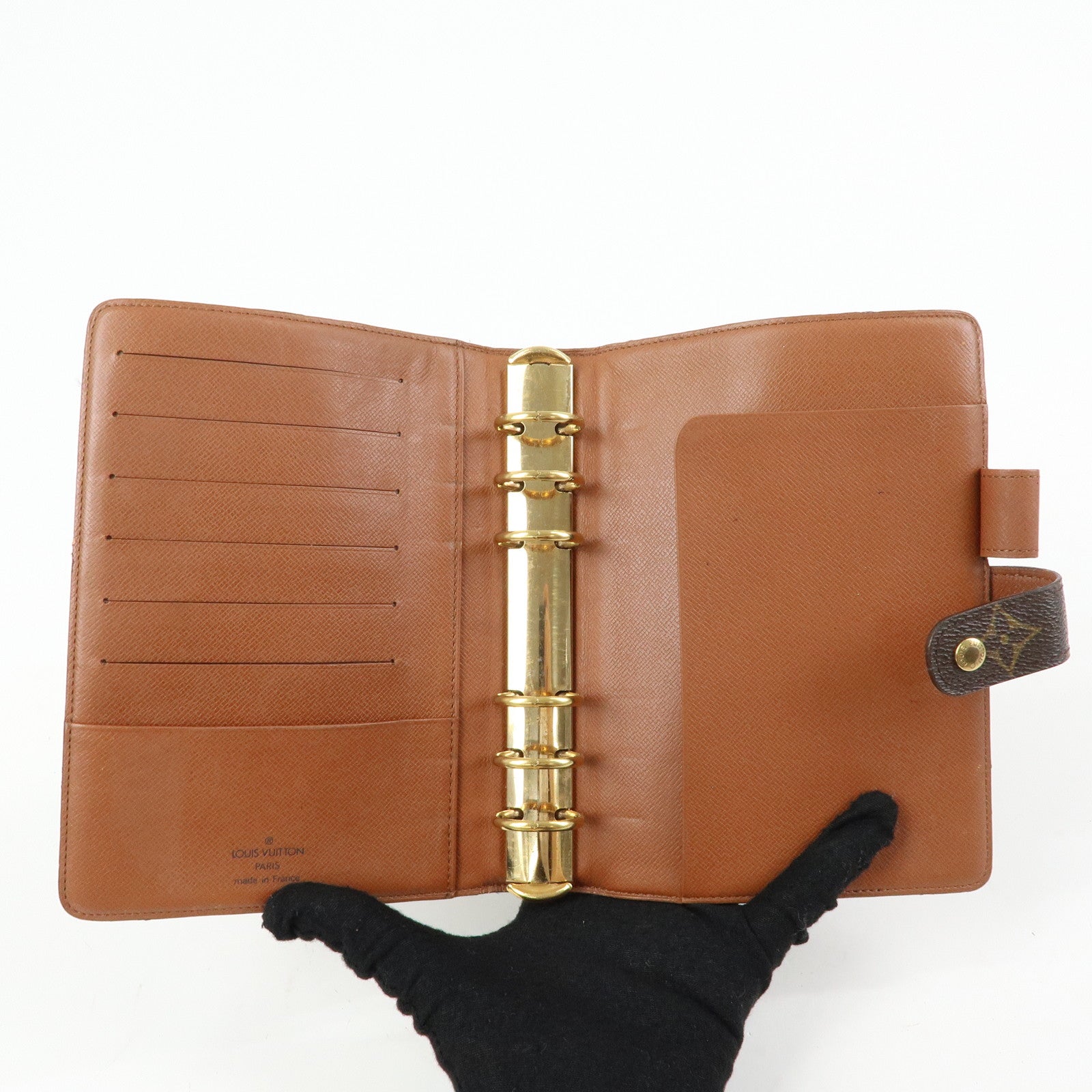 Louis Vuitton Monogram Agenda MM Planner Cover Brown R20105