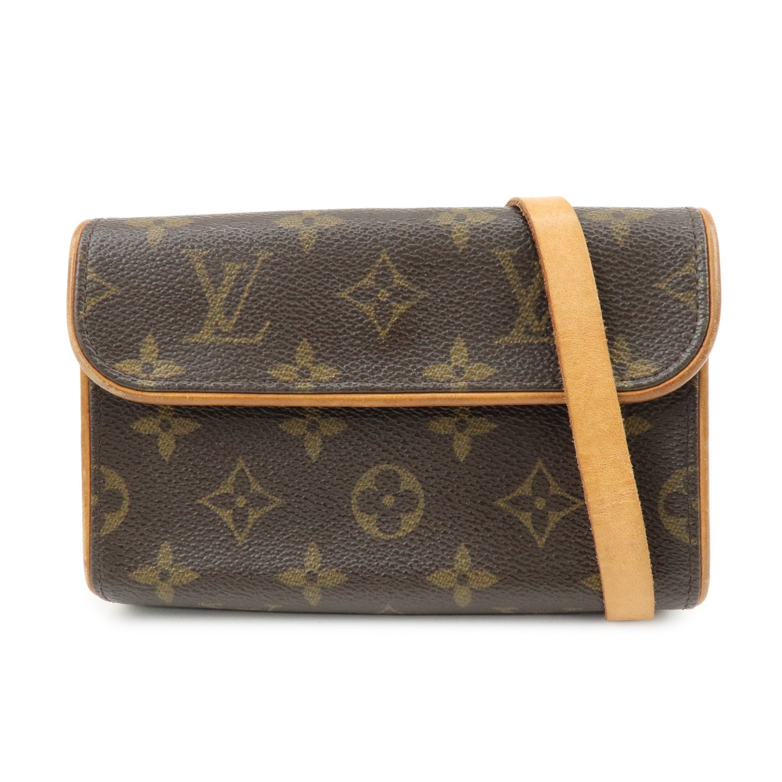 Louis Vuitton Monogram Pochette Florentine Waist Bag Belt XS M51855