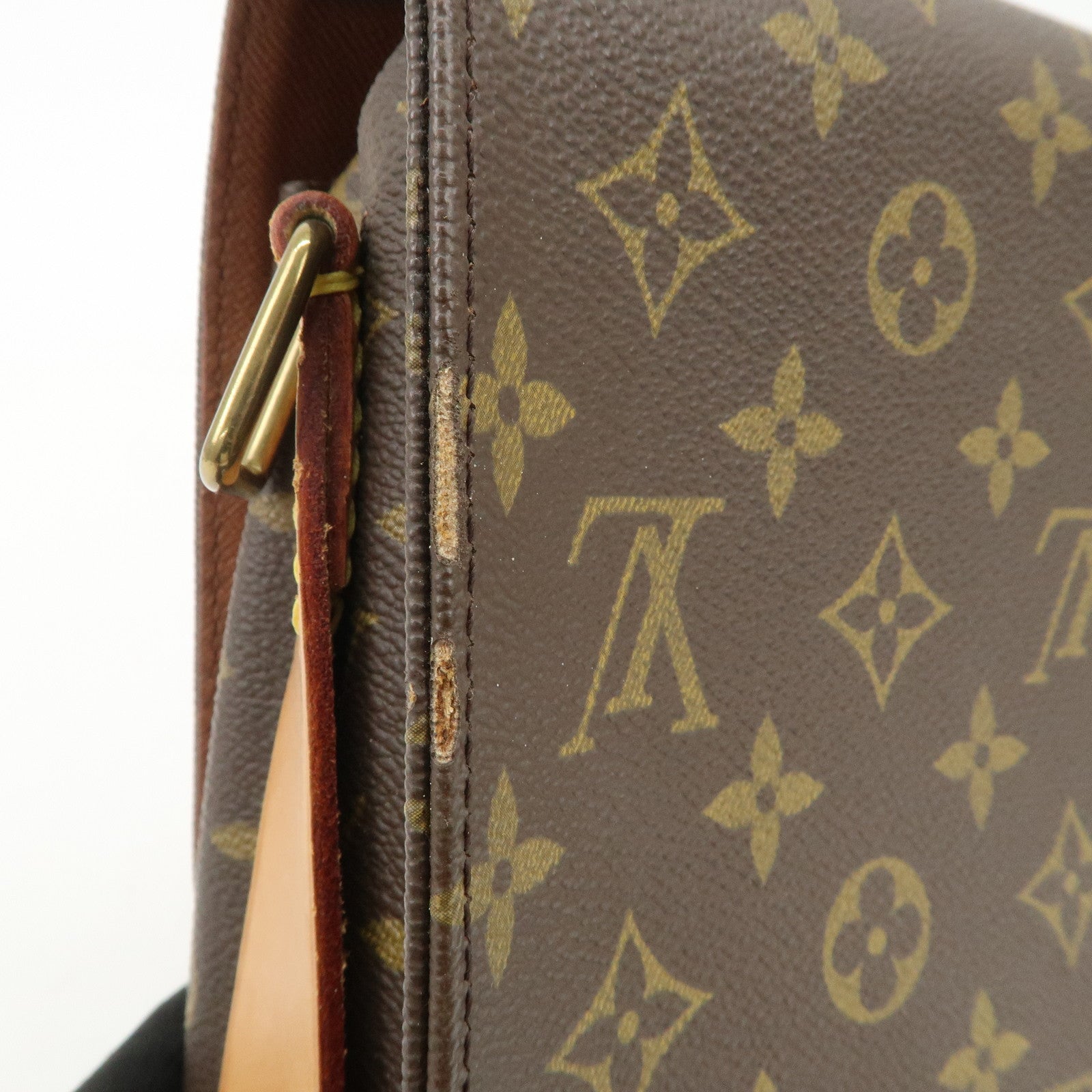 Louis Vuitton Monogram Cartouchiere MM Shoulder Bag M51253