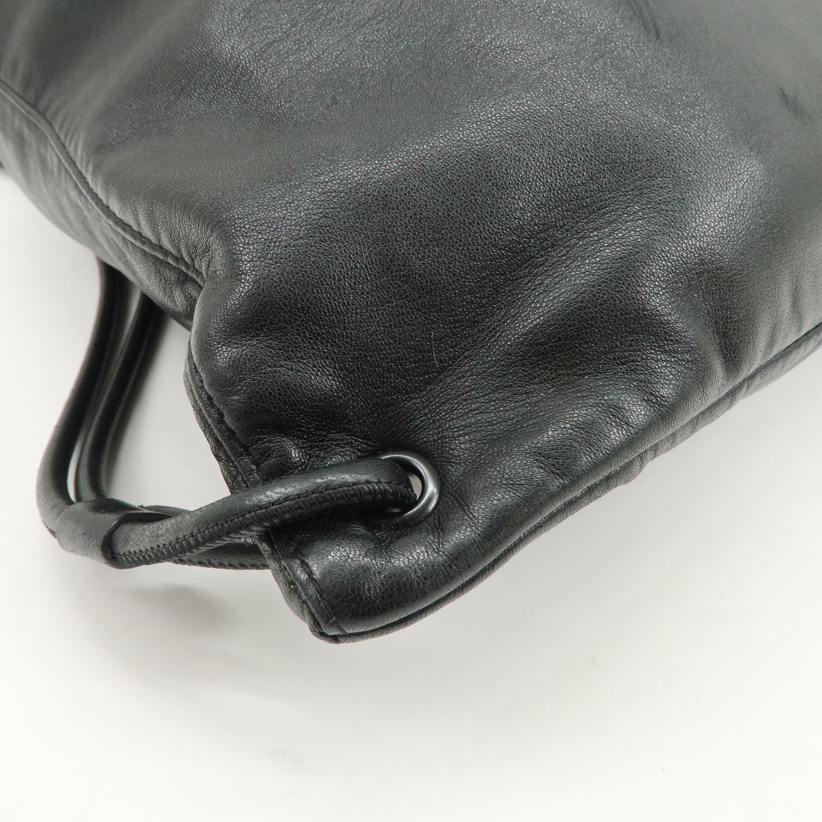 SAINT LAURENT PARIS TEDDY Lambskin Drawstring Backpack 553919