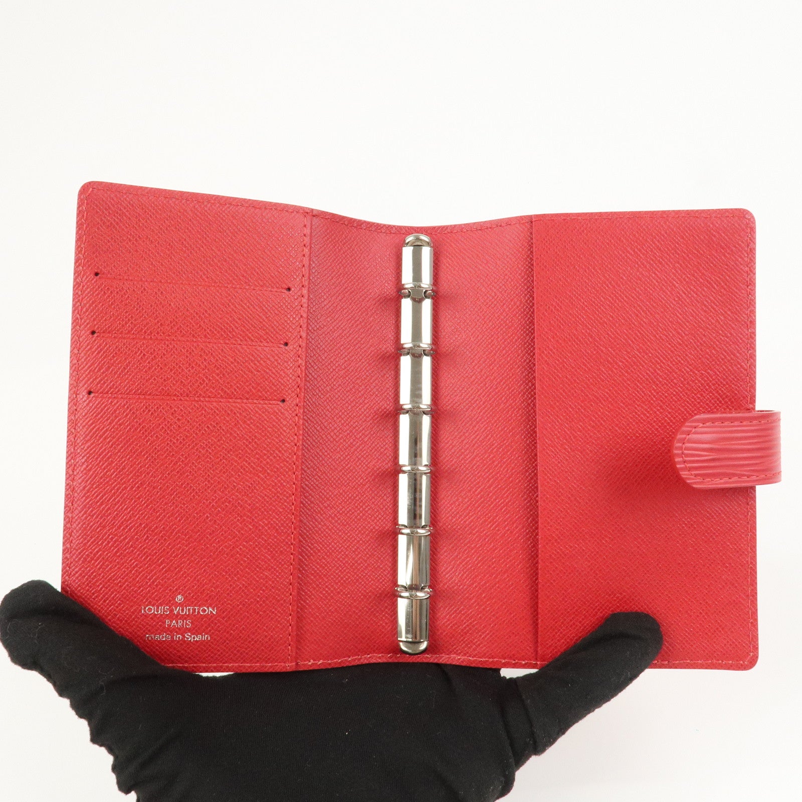 Louis Vuitton Epi Leather Agenda PM Planner Cover Rouge R2005E