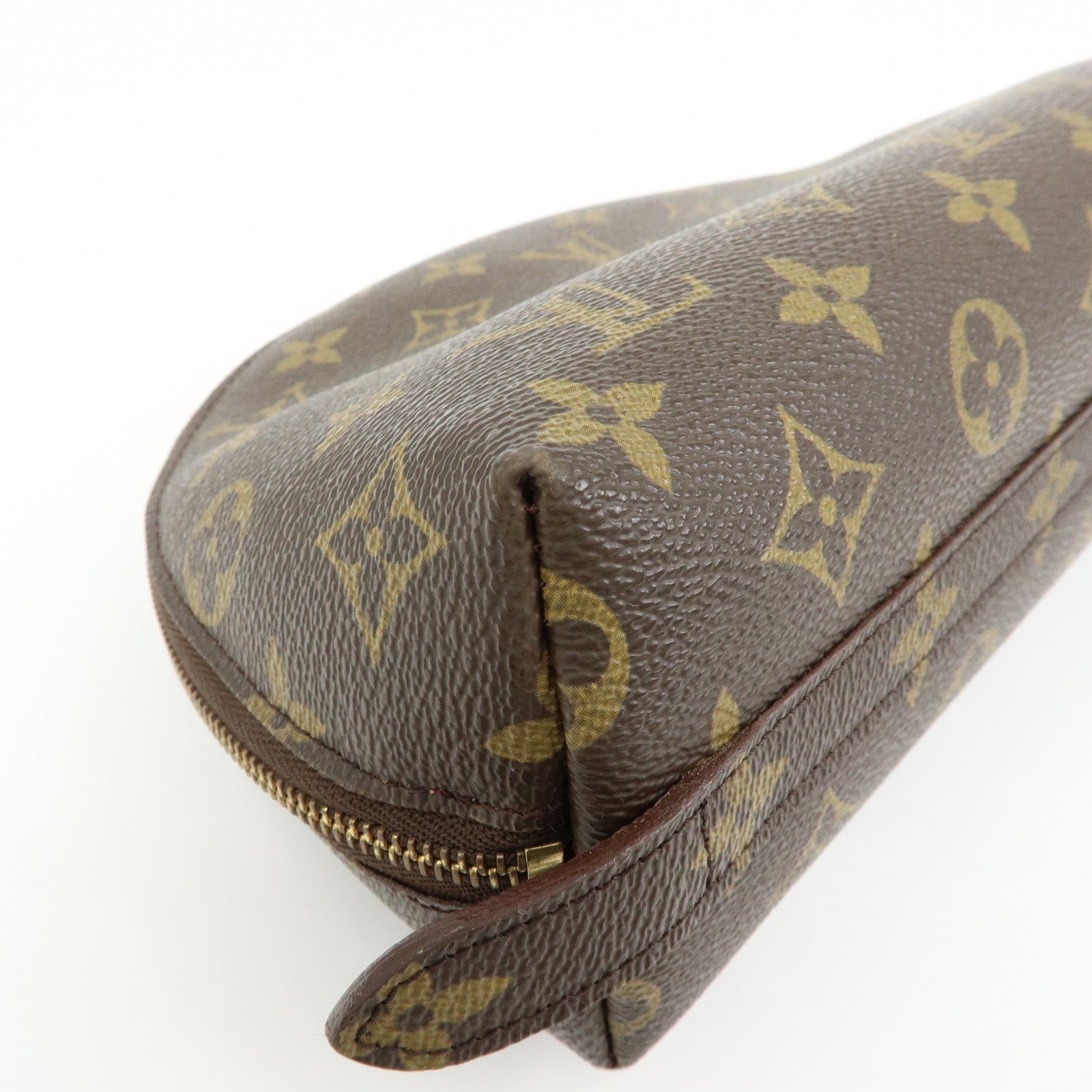 Louis Vuitton Monogram Trousse Demi Ronde Cosmetic Pouch M47520