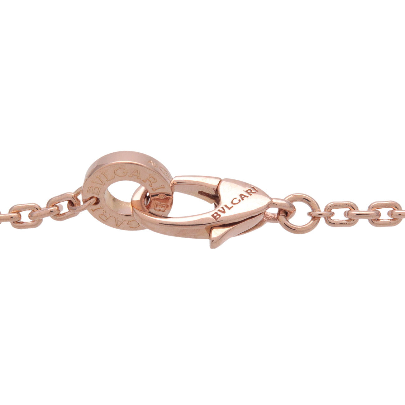 BVLGARI B-zero1 Necklace K18PG 750PG Rose Gold Black Ceramic