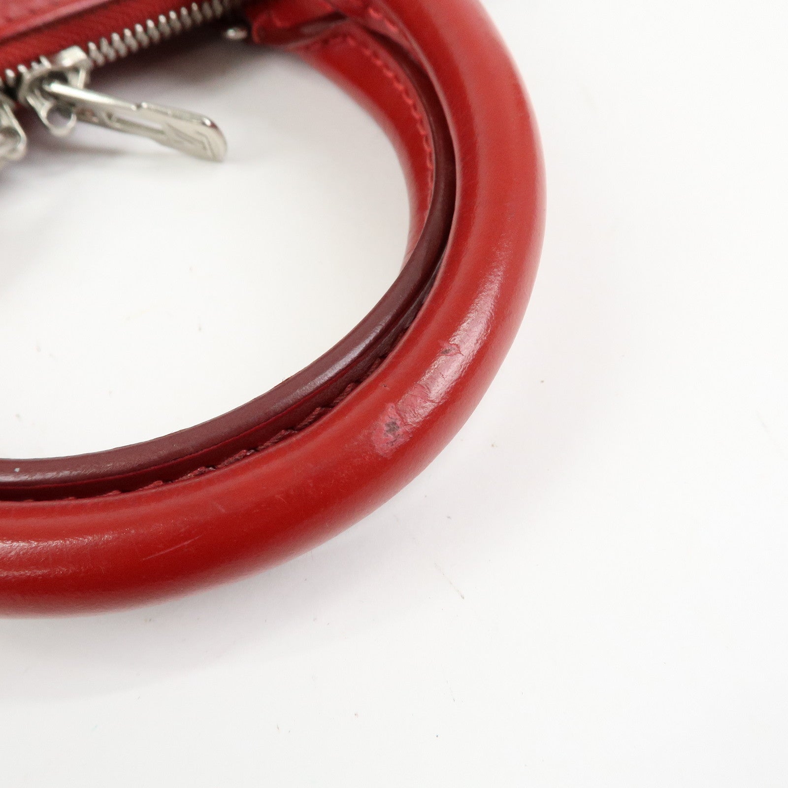 Louis Vuitton Epi Alma PM Leather Hand Bag Carmine Red M4058E