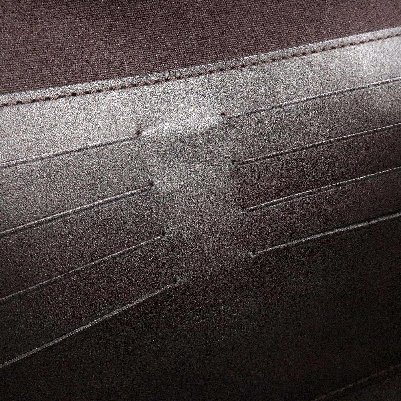 Louis Vuitton Monogram Vernis Robertson Clutch Bag Amarante M91548