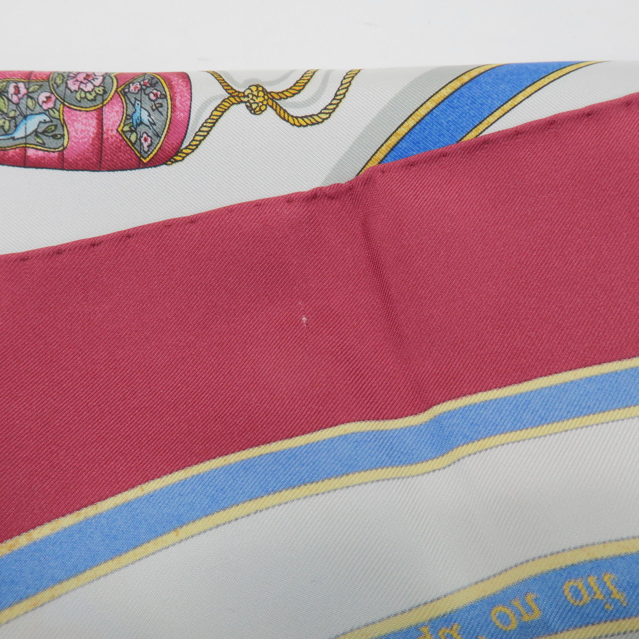 HERMES Carre 90 Silk 100% Scarf Pourvu qu'on ait l'ivresse Bordeaux