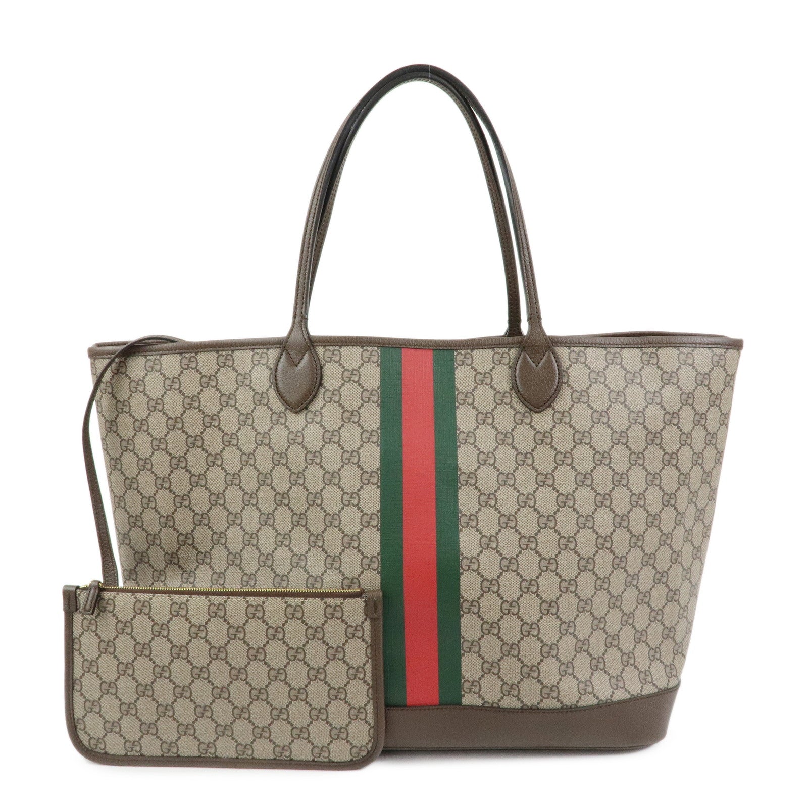 GUCCI Sherry GG Supreme Tote Bag Shoulder Bag Brown 726755