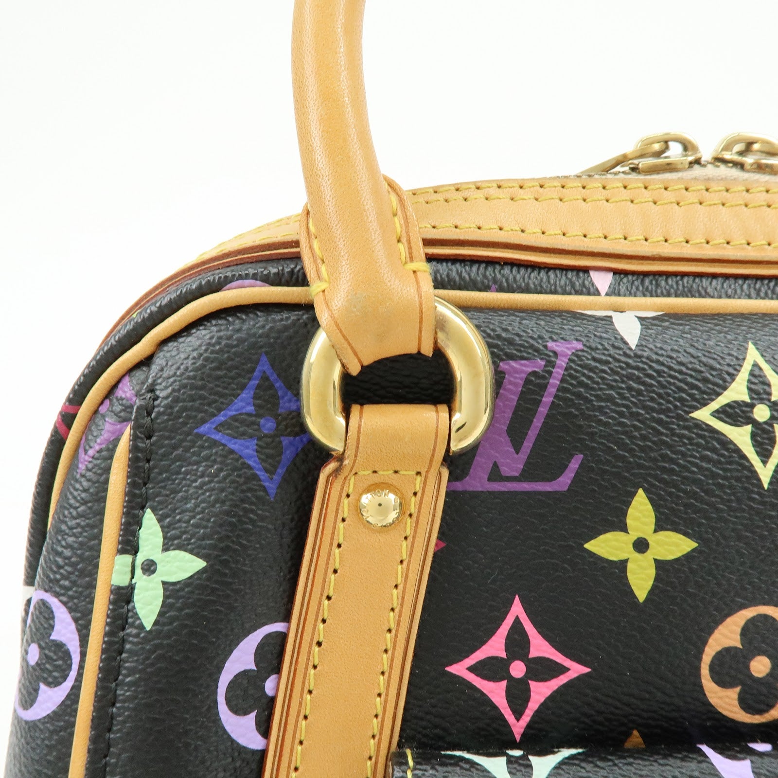 Louis Vuitton Monogram Multicolor Priscilla Hand Bag Noir M40097